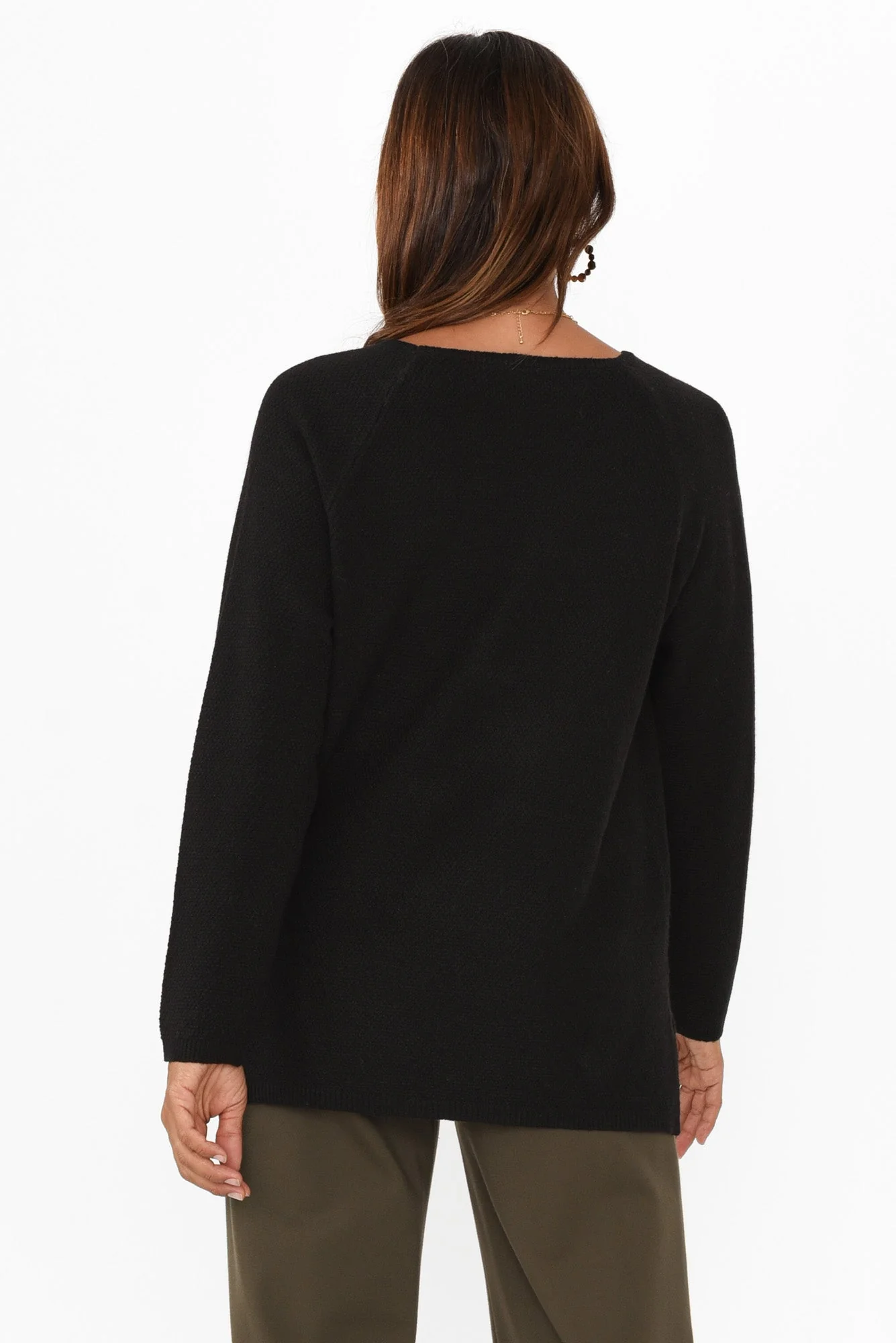 Sylvie Black Knit Sweater - Image 5