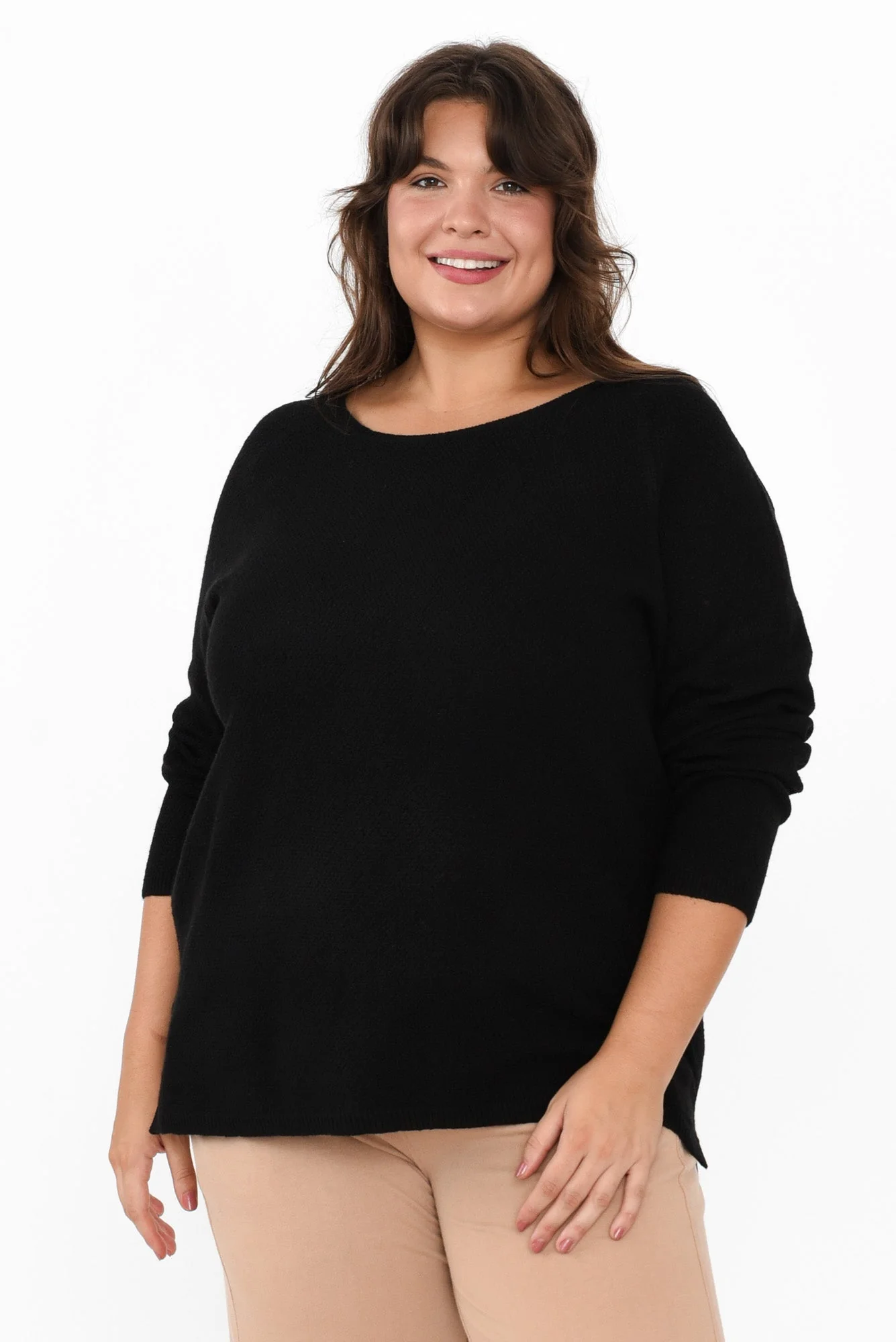 Sylvie Black Knit Sweater - Image 7