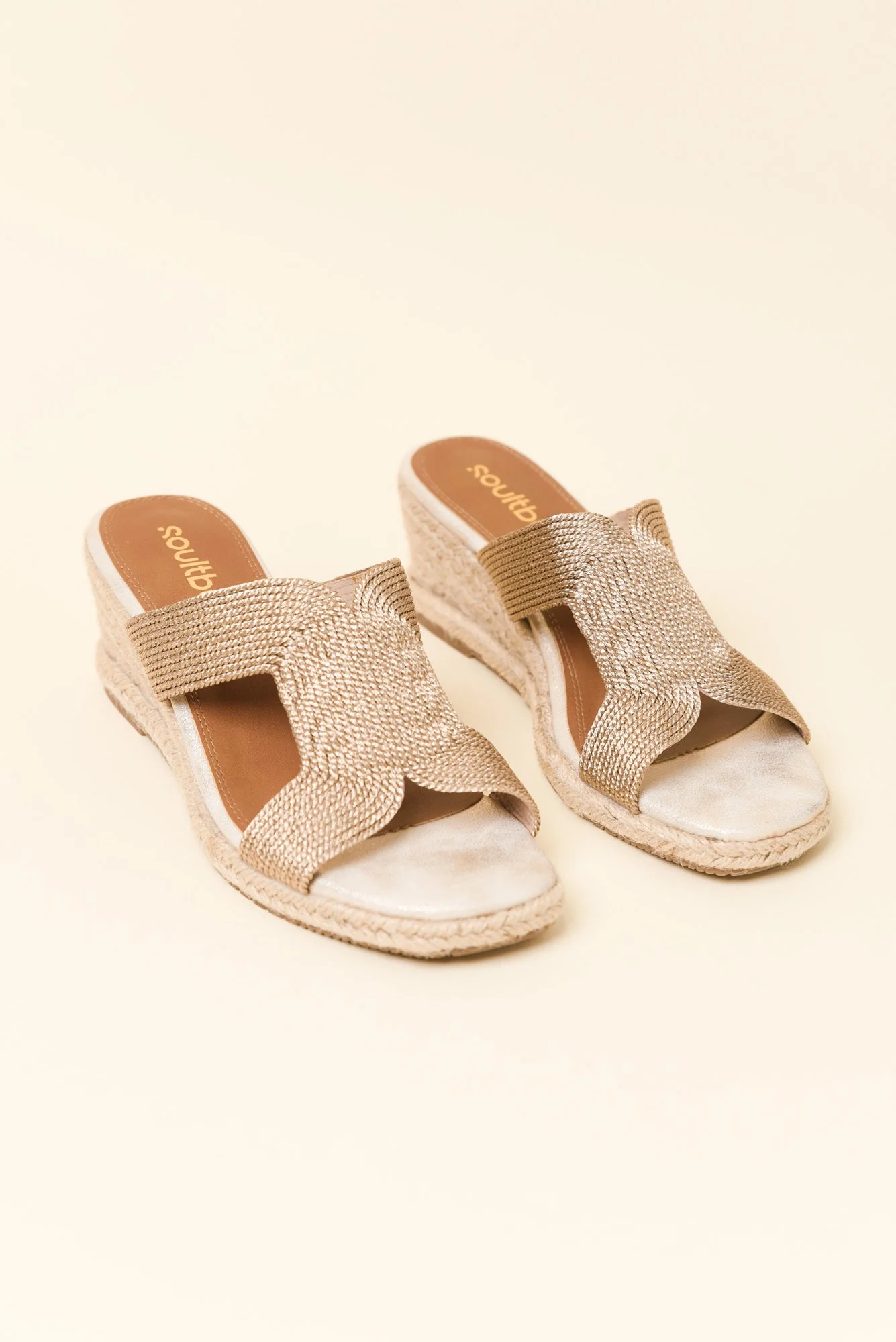 Talent Rose Gold Espadrille Wedge - Image 2
