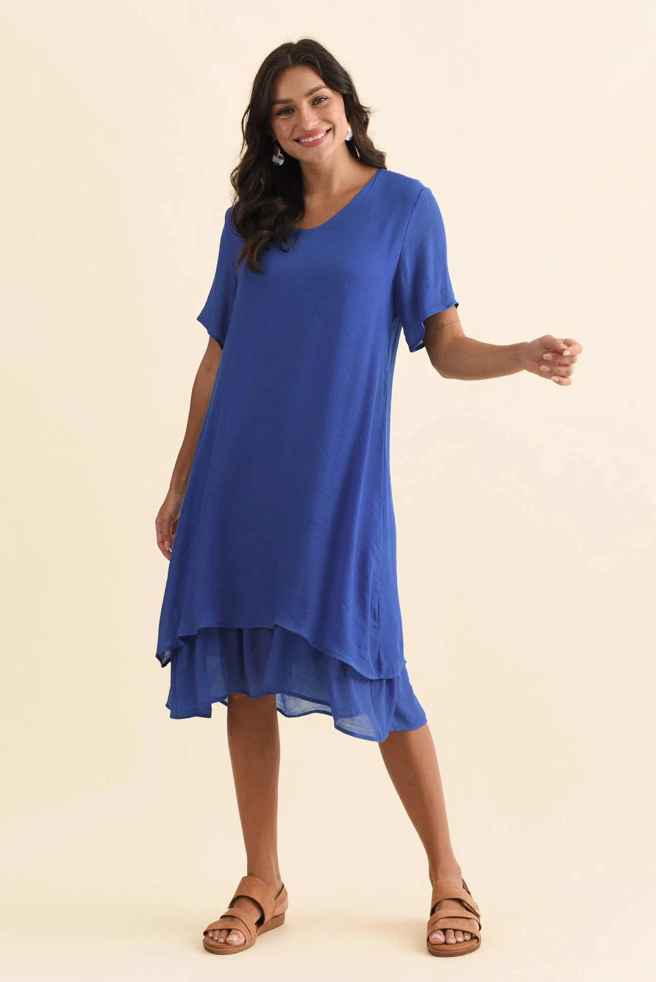 Talon Cobalt Layers Dress - Image 6