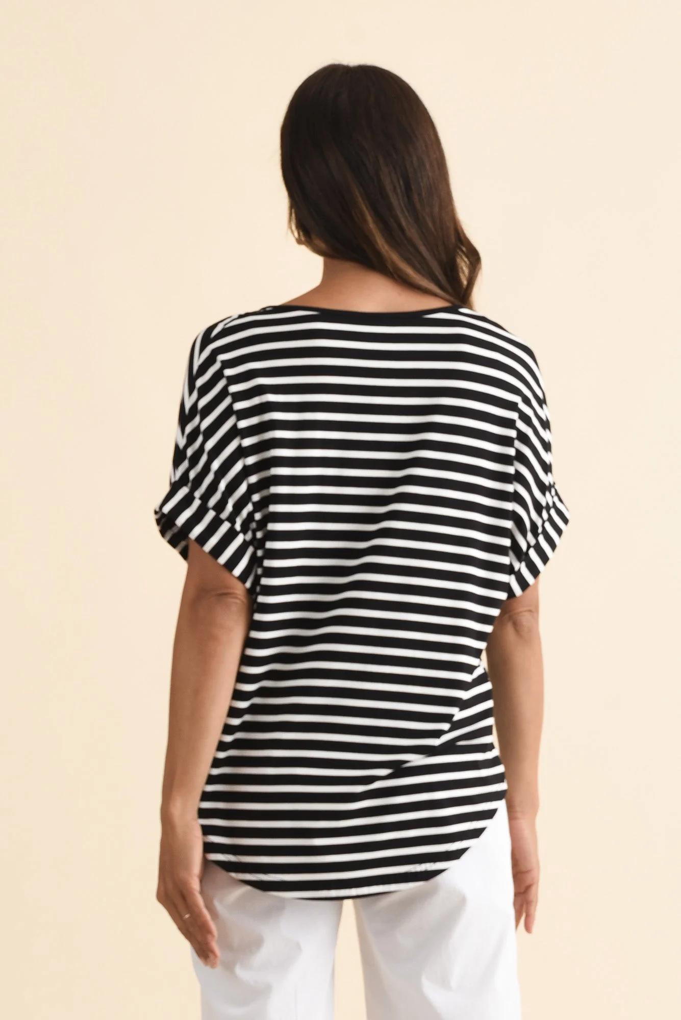 Talullah Black Stripe Bamboo Top - Image 4