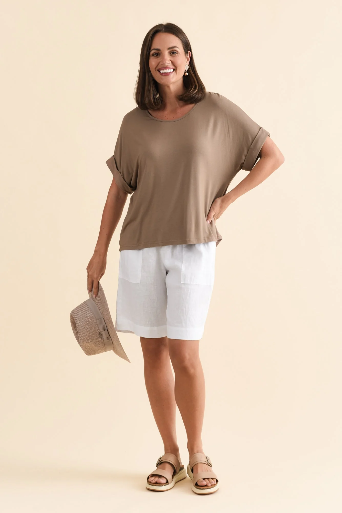 Talullah Mocha Bamboo Top - Image 2