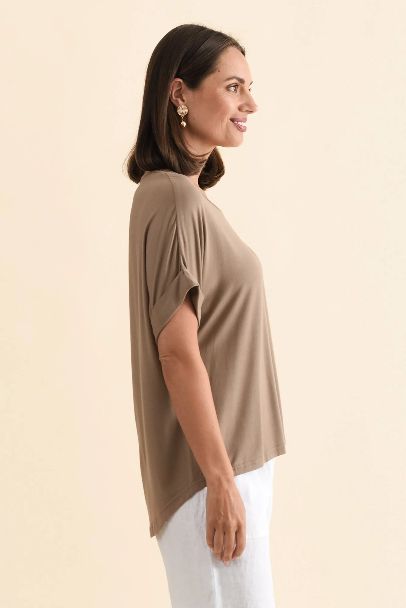 Talullah Mocha Bamboo Top - Image 3