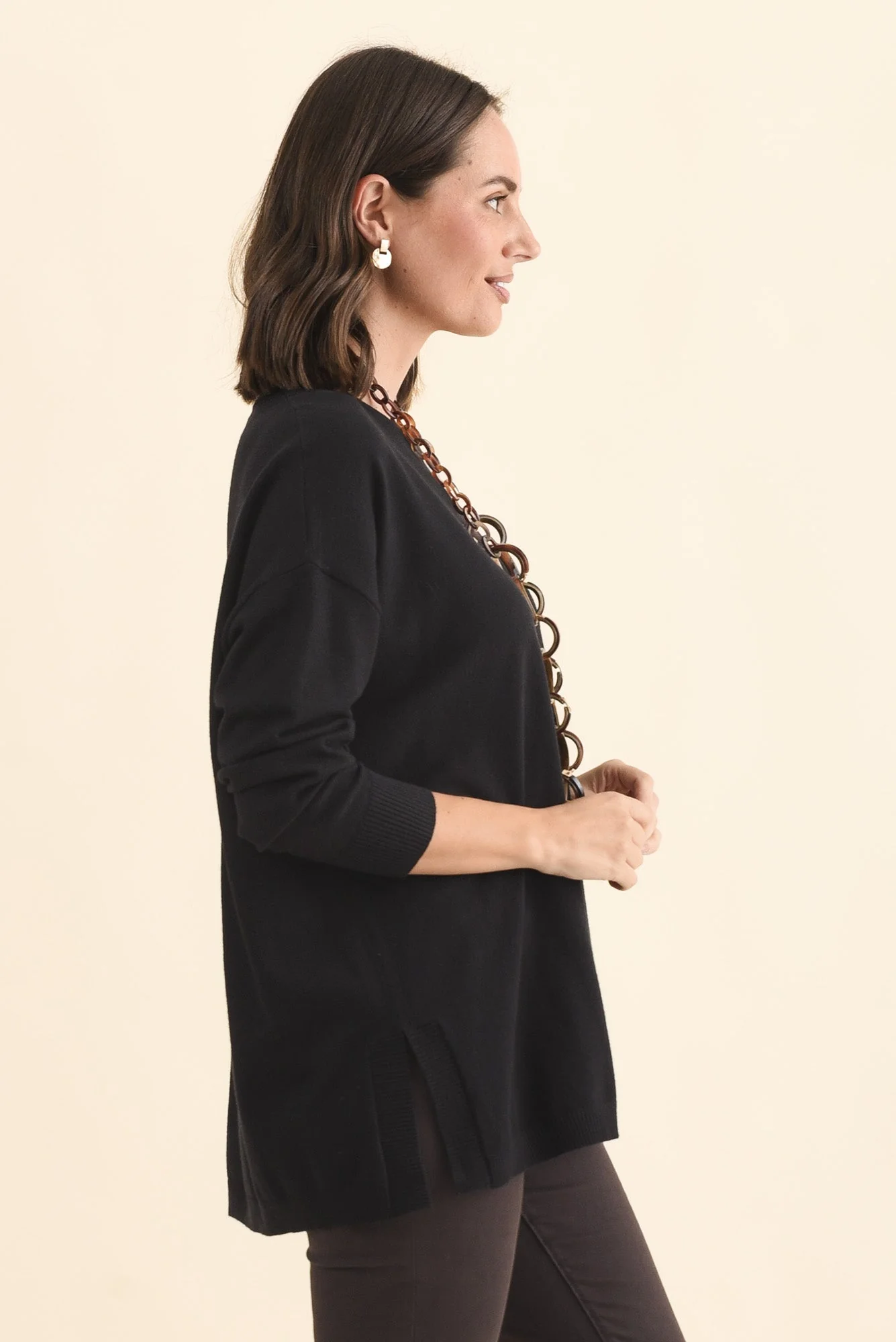 Tanner Black Knit Jumper - Image 3