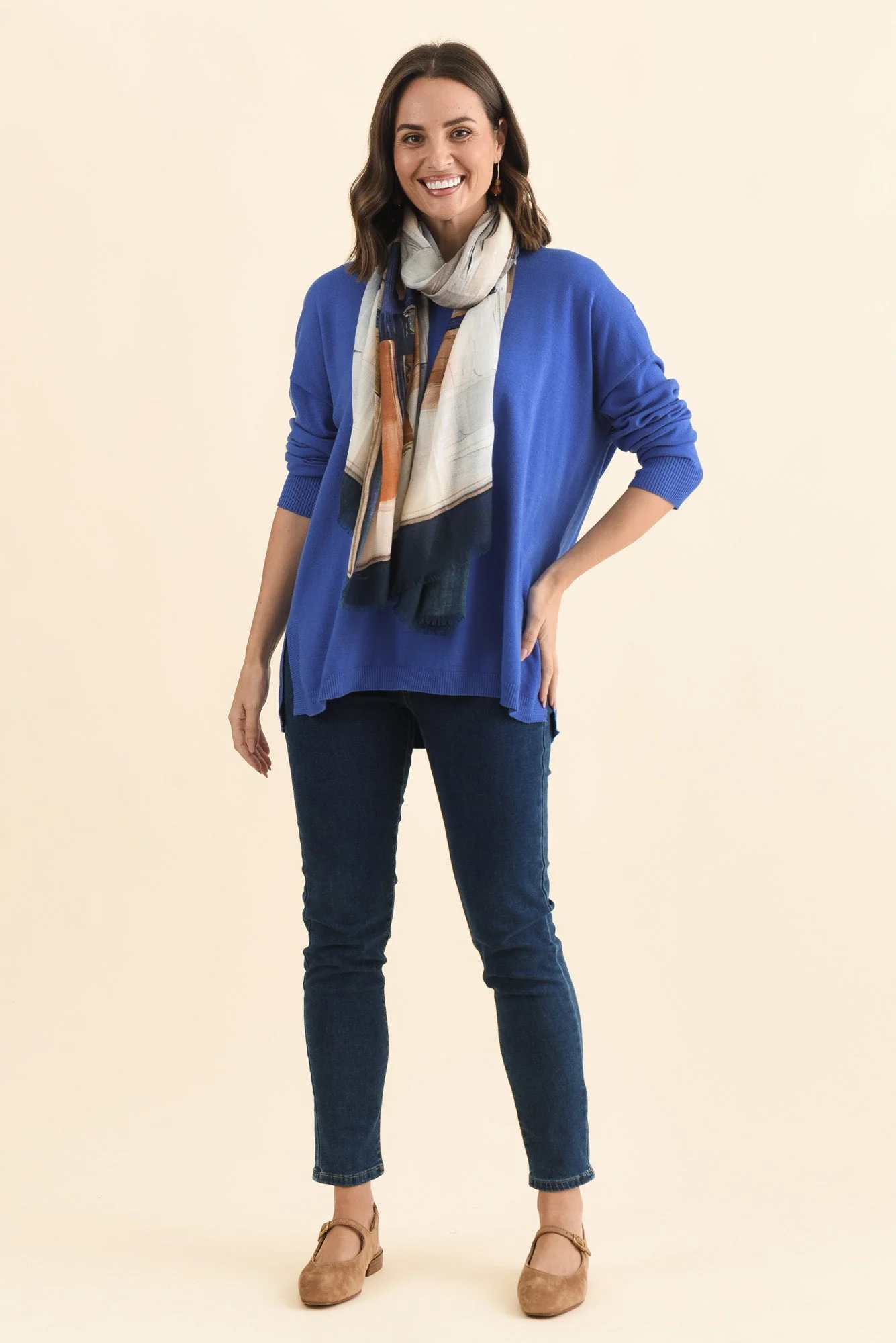 Tanner Cobalt Knit Jumper - Image 2