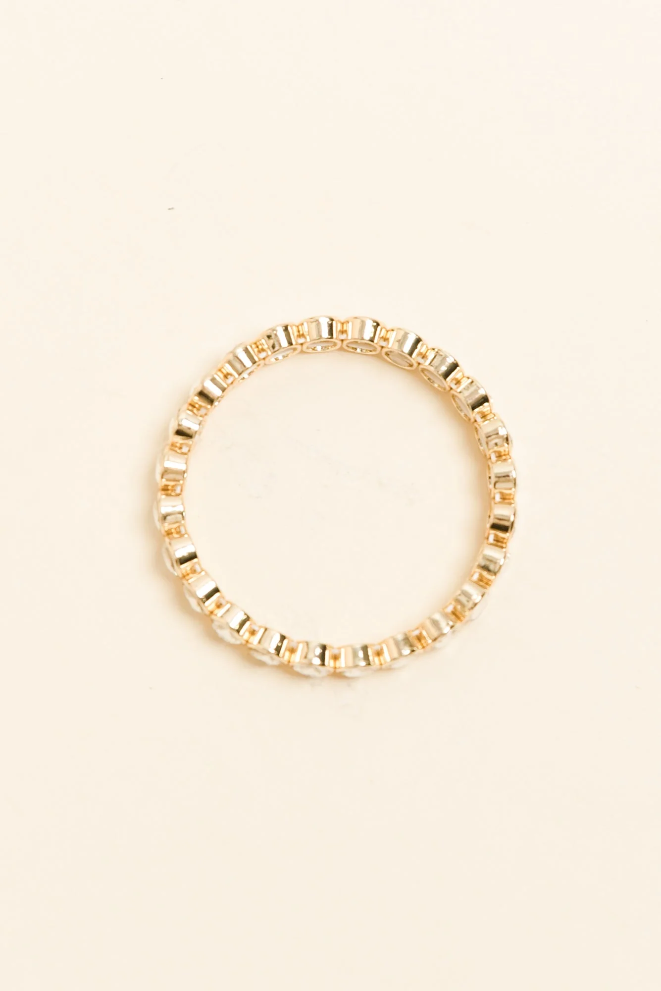 Temperance Gold Crystal Beaded Bracelet - Image 3