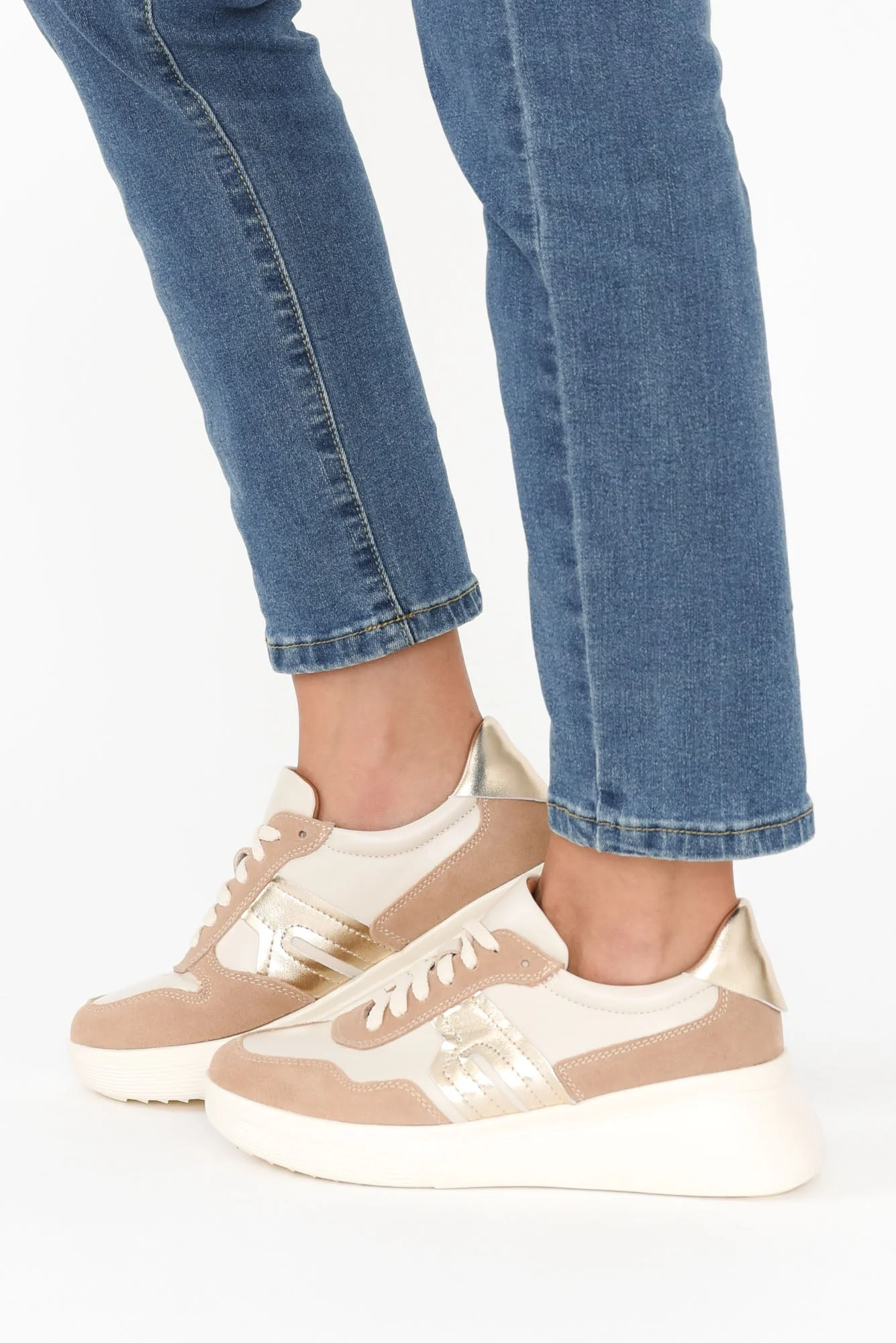 Thomas Mocha Leather Platform Sneaker - Image 6