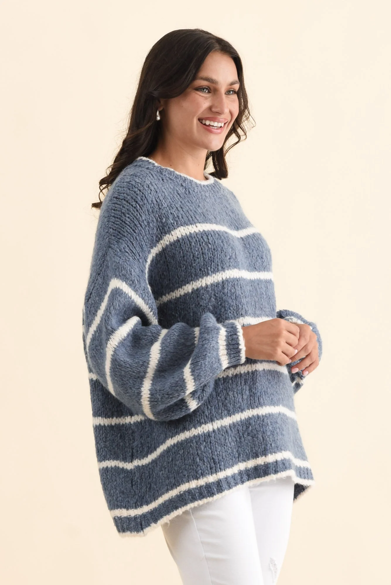 Tonya Steel Stripe Knit Jumper - Image 3