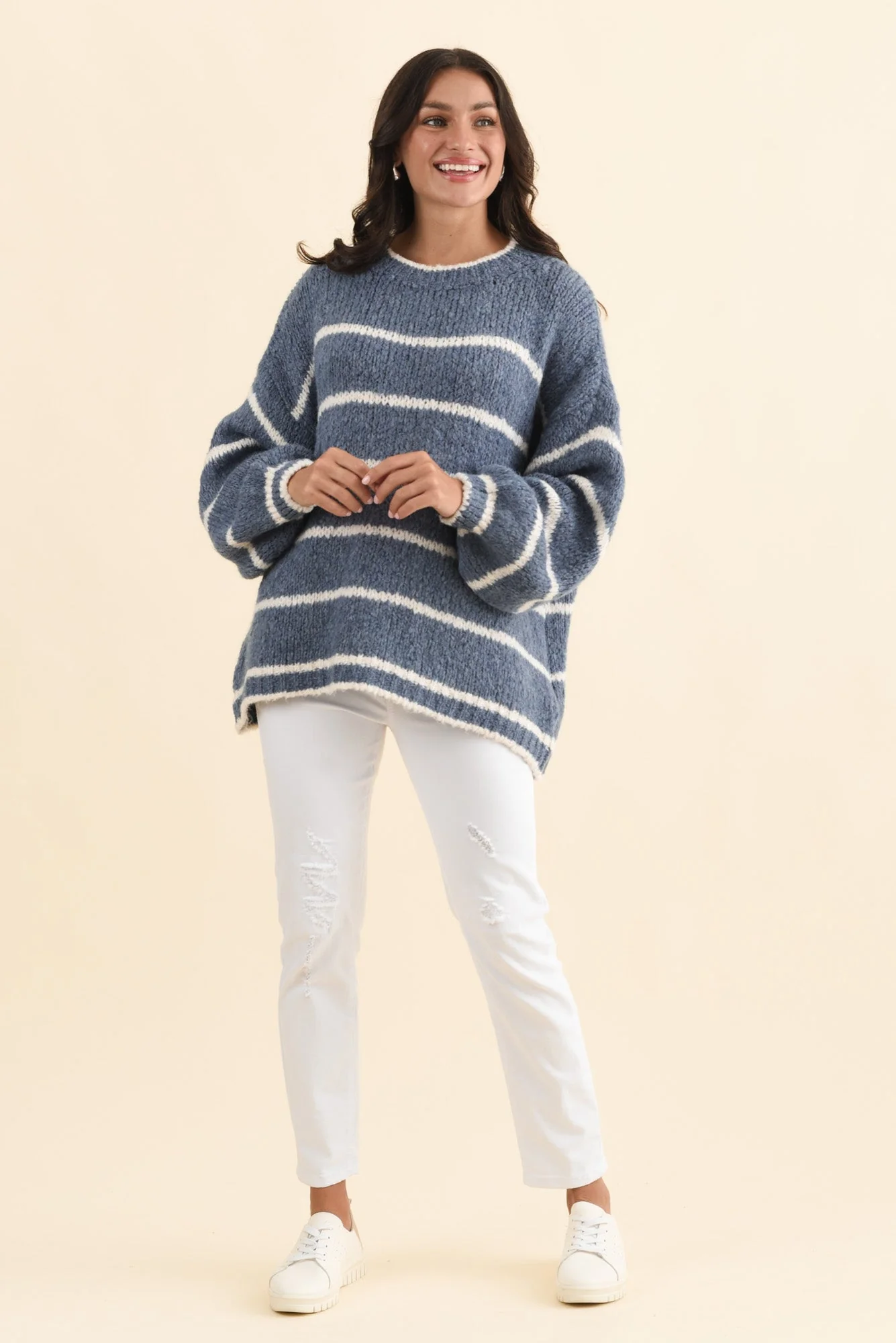 Tonya Steel Stripe Knit Jumper - Image 6