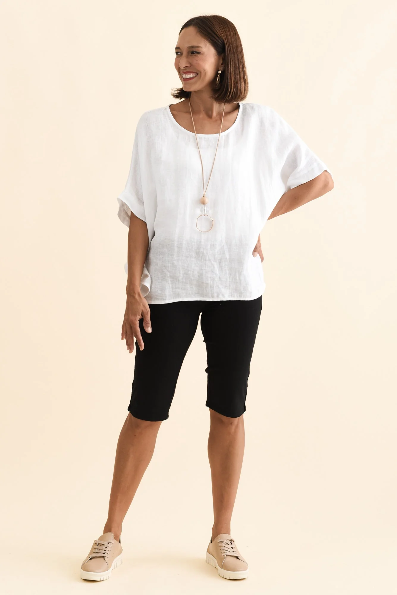 Tora Black Stretch Shorts - Image 2
