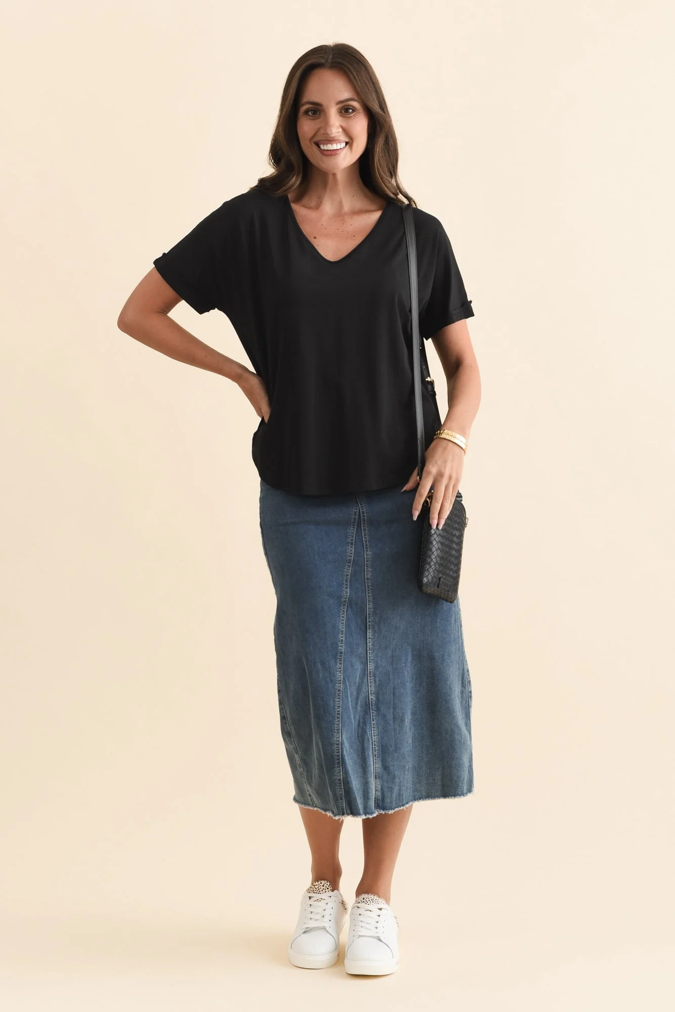 Toronto Black Cotton Tee - Image 2