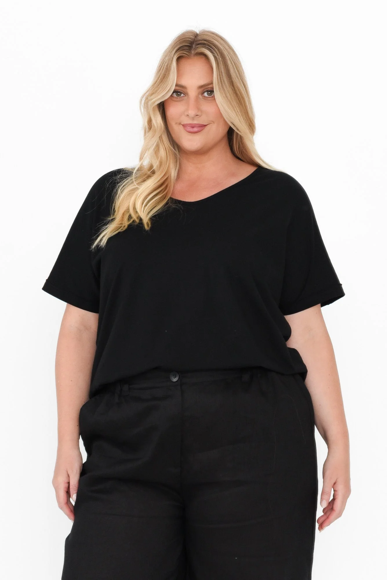 Toronto Black Cotton Tee - Image 8