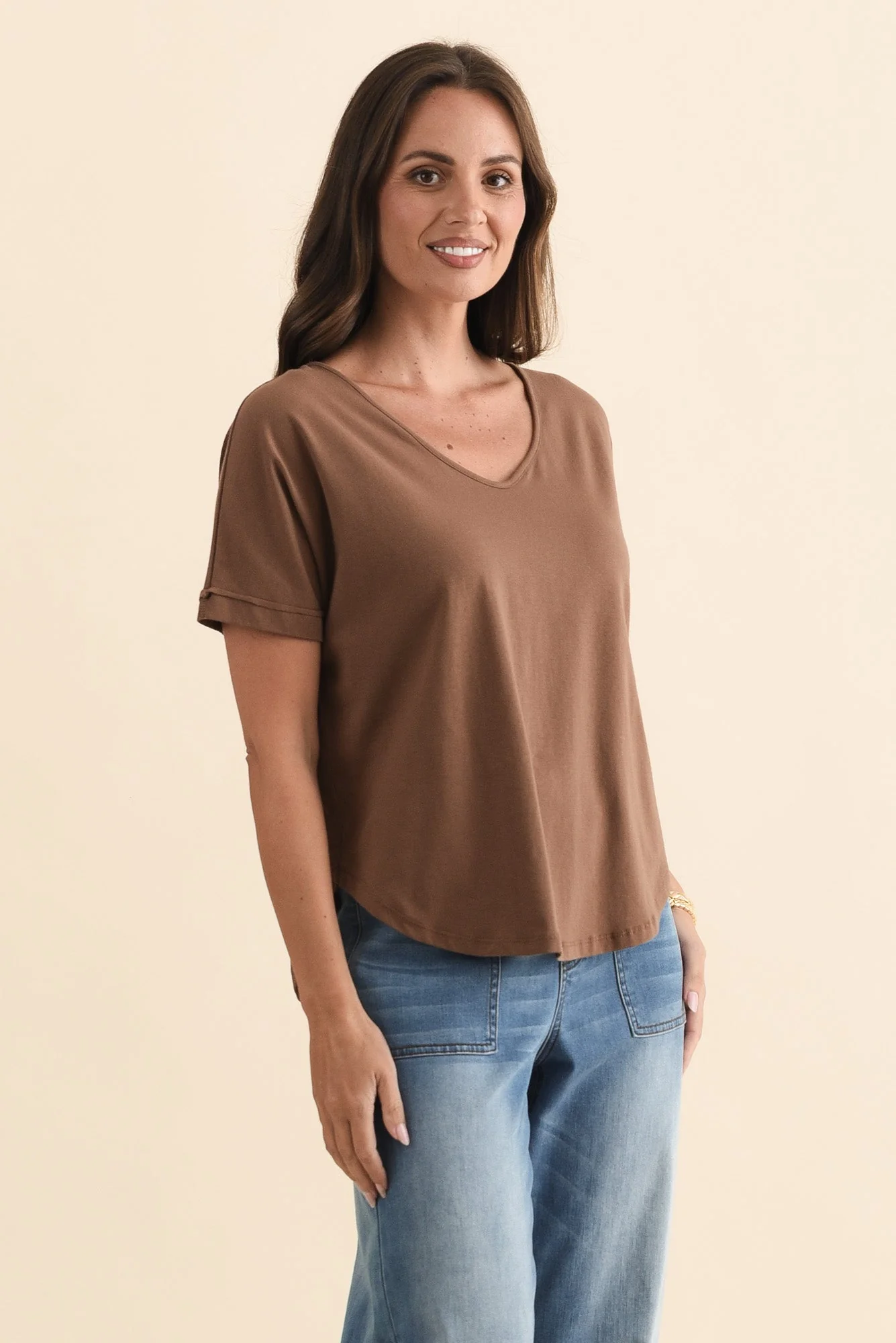 Toronto Chocolate Cotton Tee - Image 3