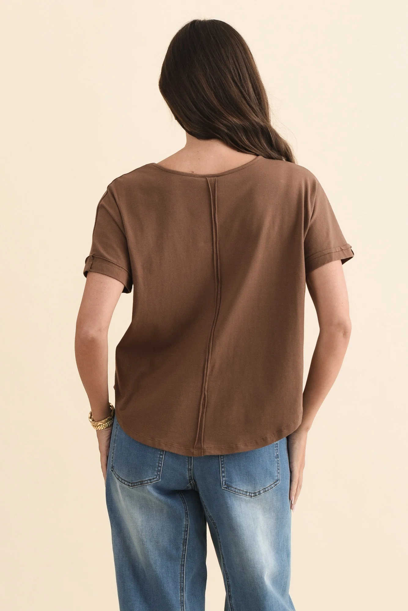Toronto Chocolate Cotton Tee - Image 4
