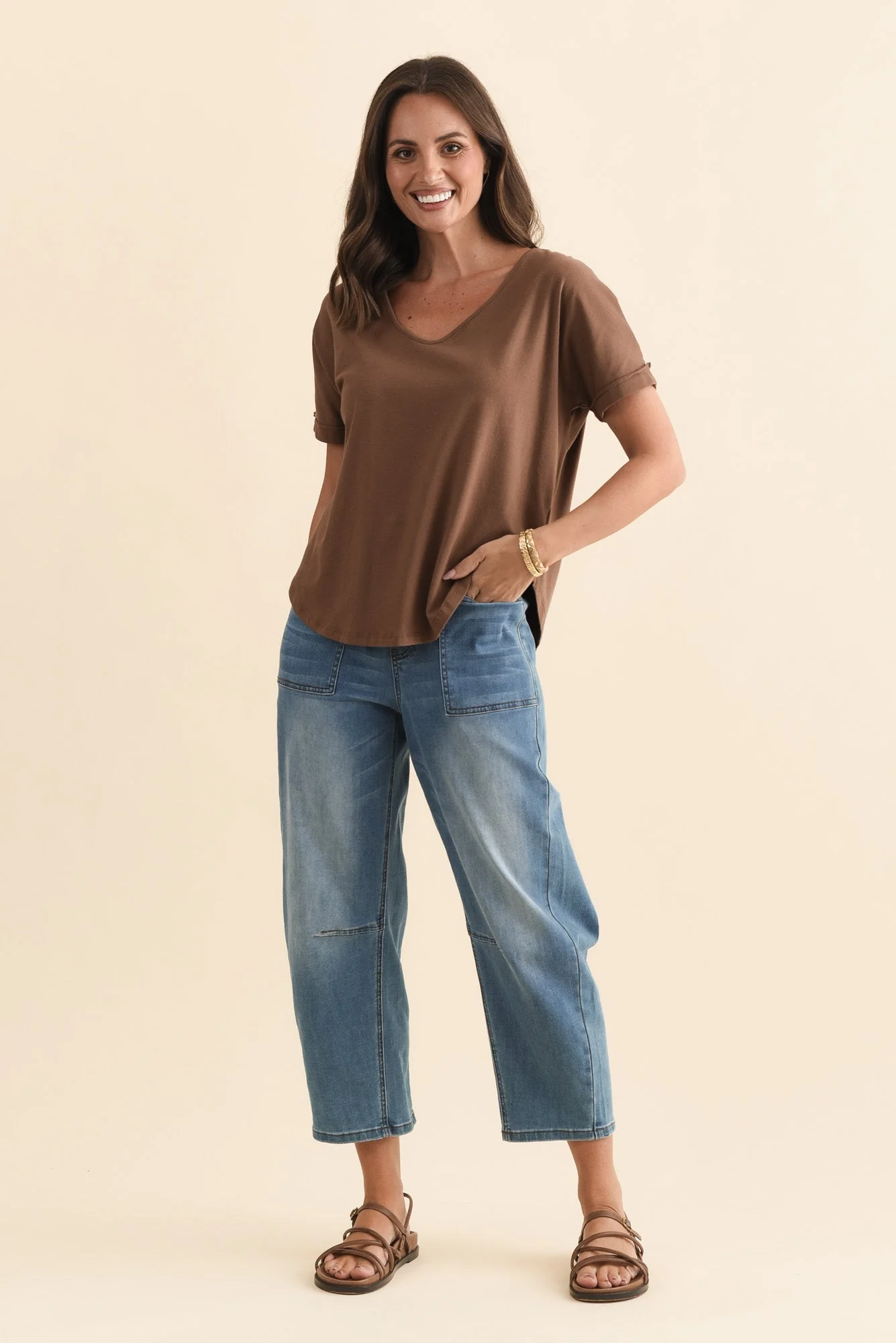 Toronto Chocolate Cotton Tee - Image 6