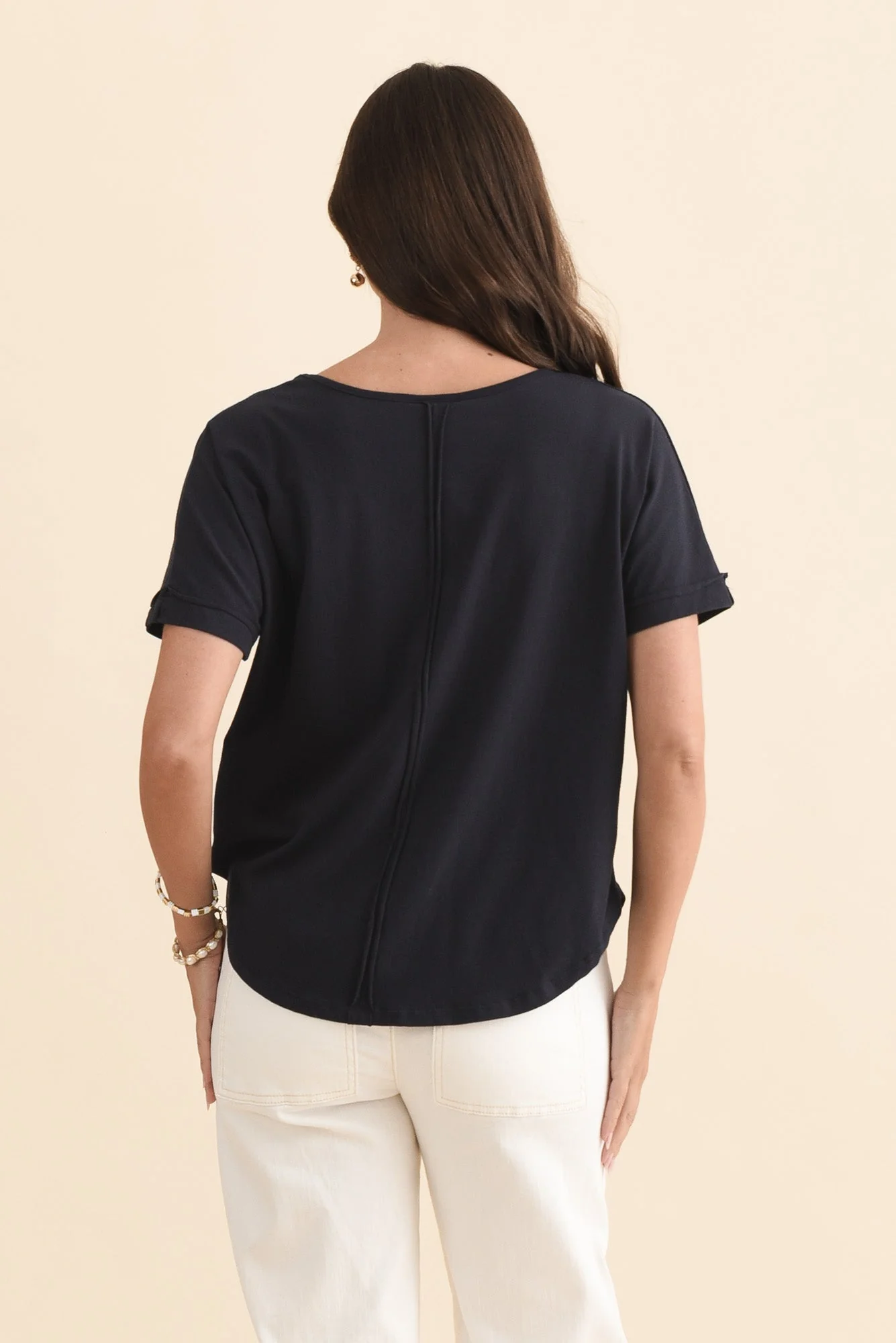 Toronto Navy Cotton Tee - Image 5