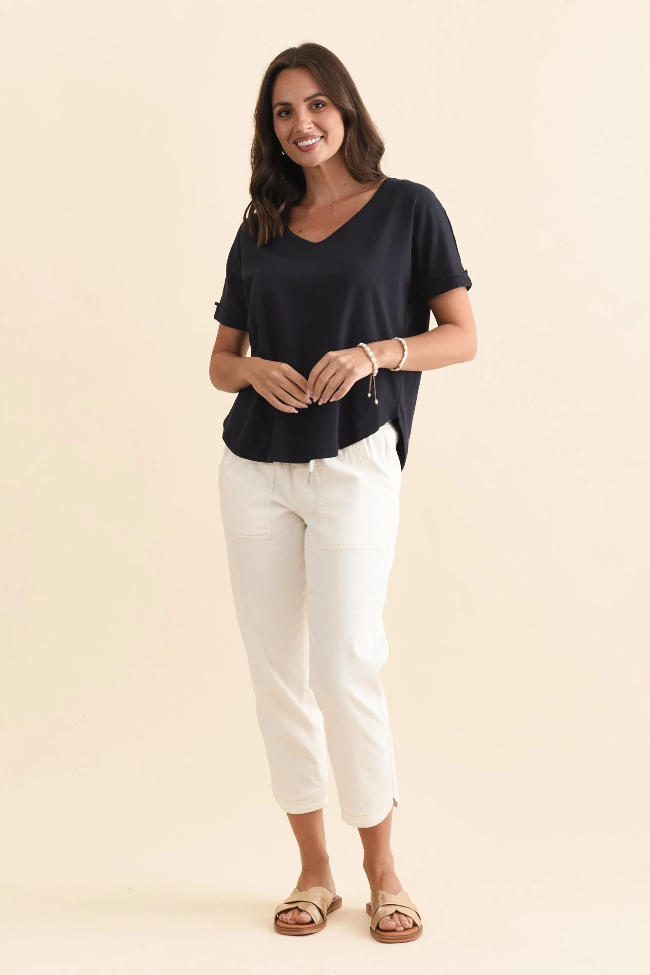 Toronto Navy Cotton Tee - Image 7