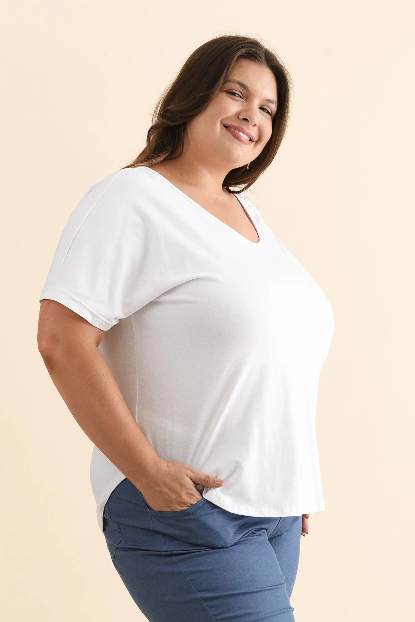 Toronto White Cotton Tee - Image 10