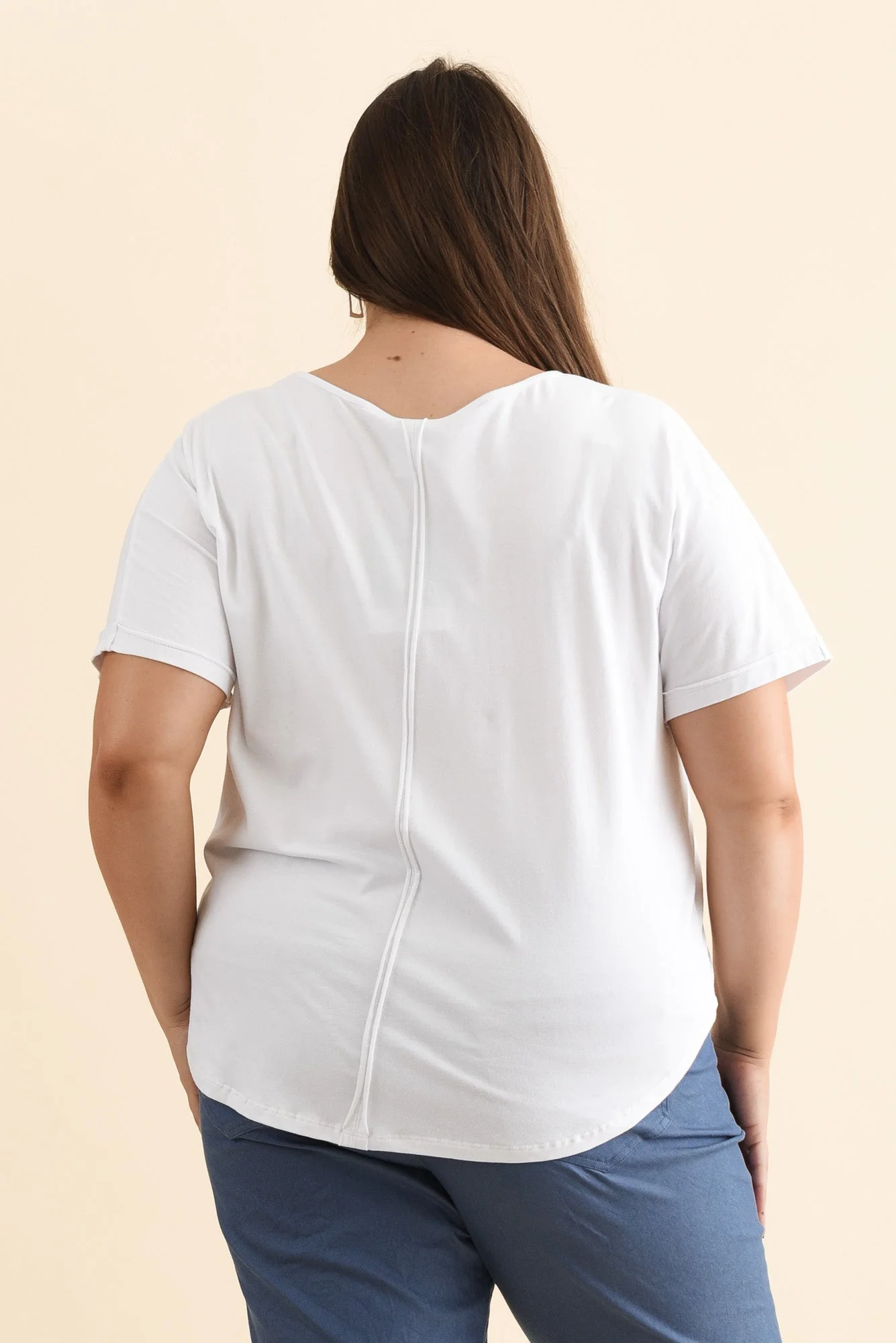 Toronto White Cotton Tee - Image 11
