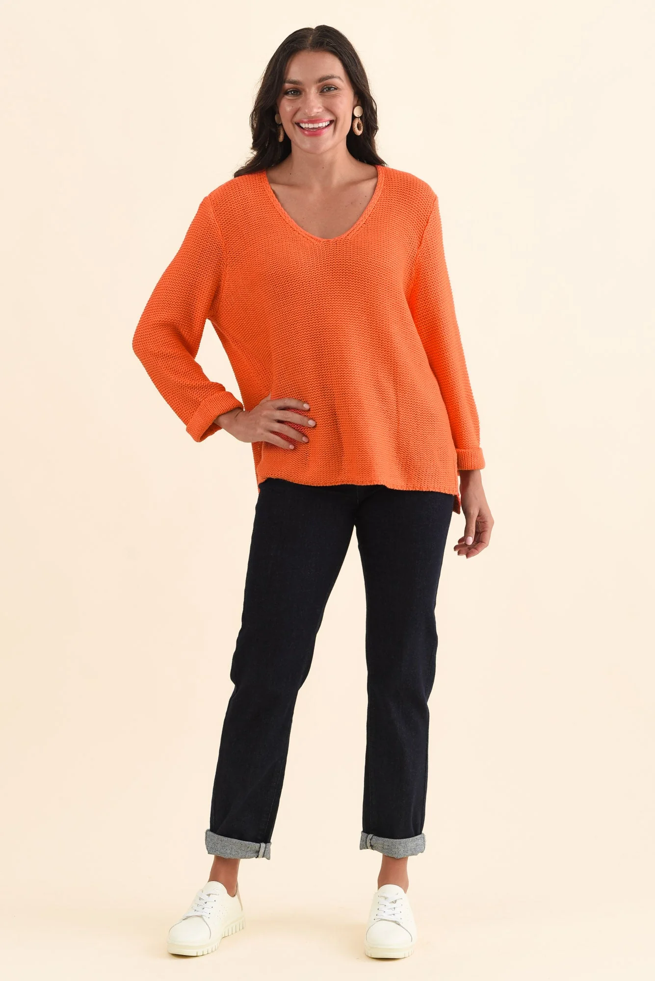 Toulouse Orange Cotton Jumper - Image 2