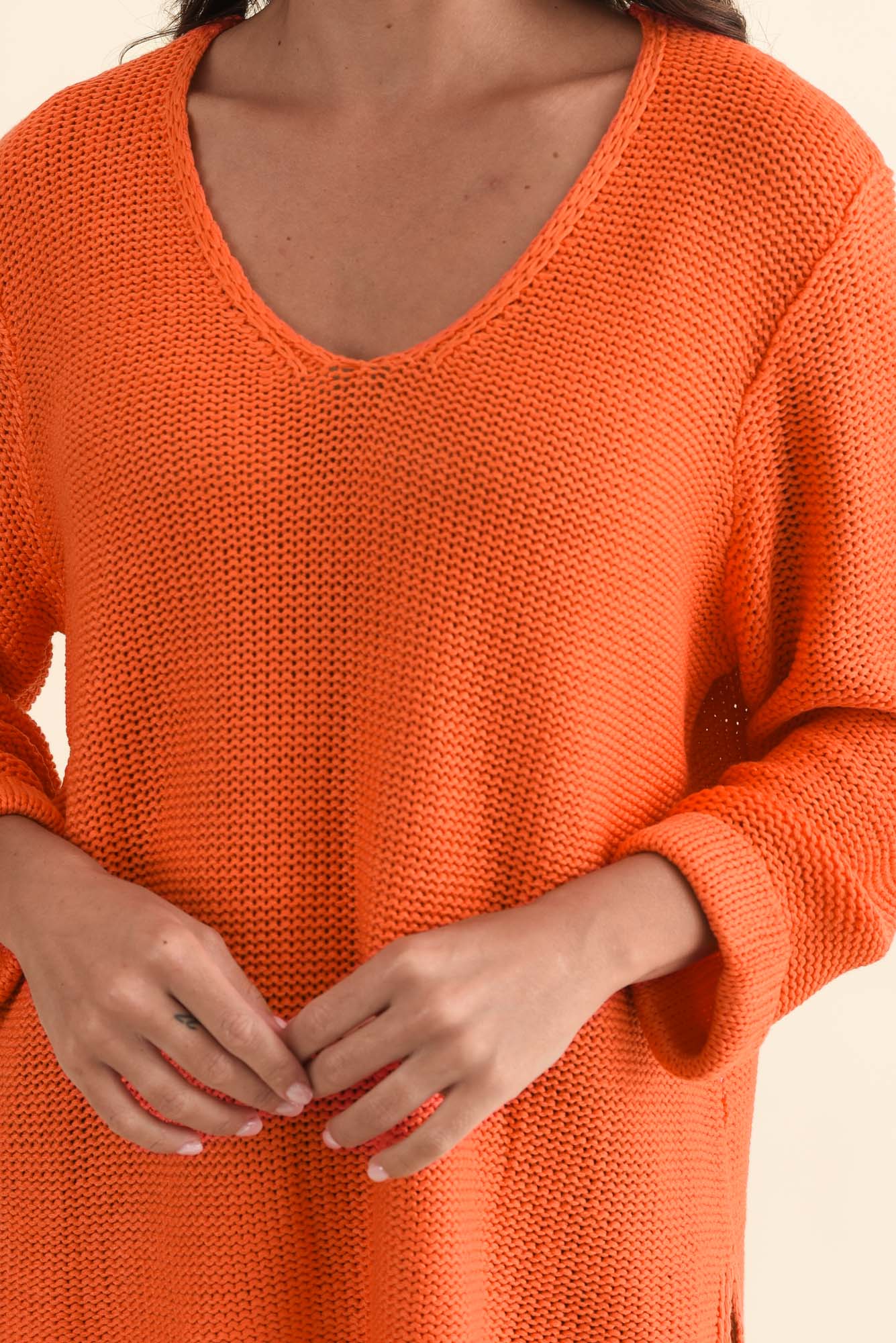 Toulouse Orange Cotton Jumper - Image 5