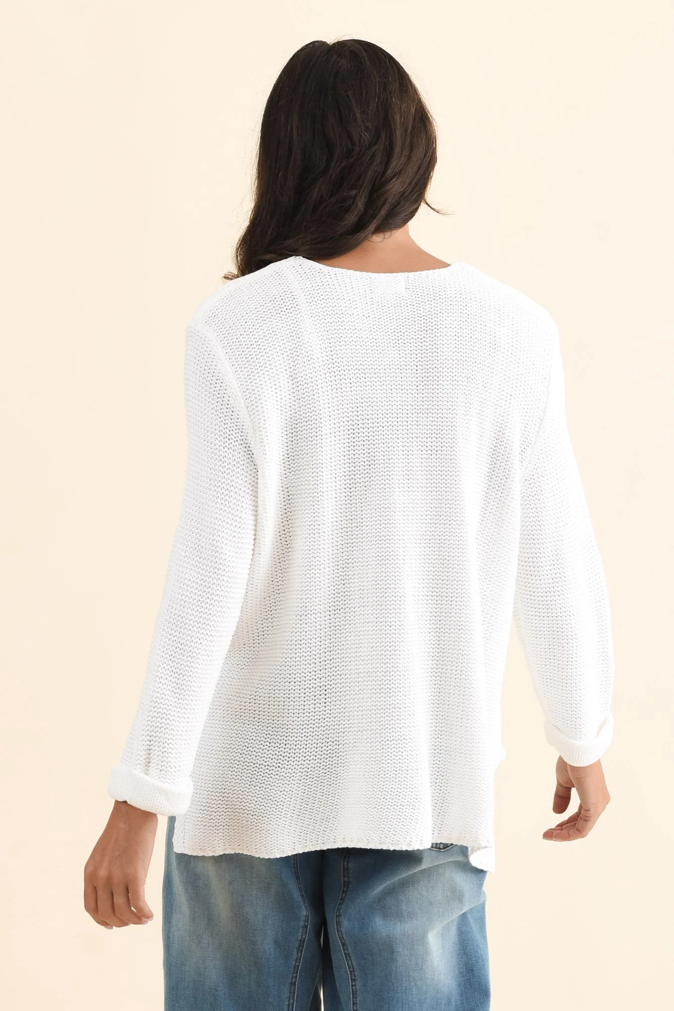 Toulouse White Cotton Jumper - Image 5