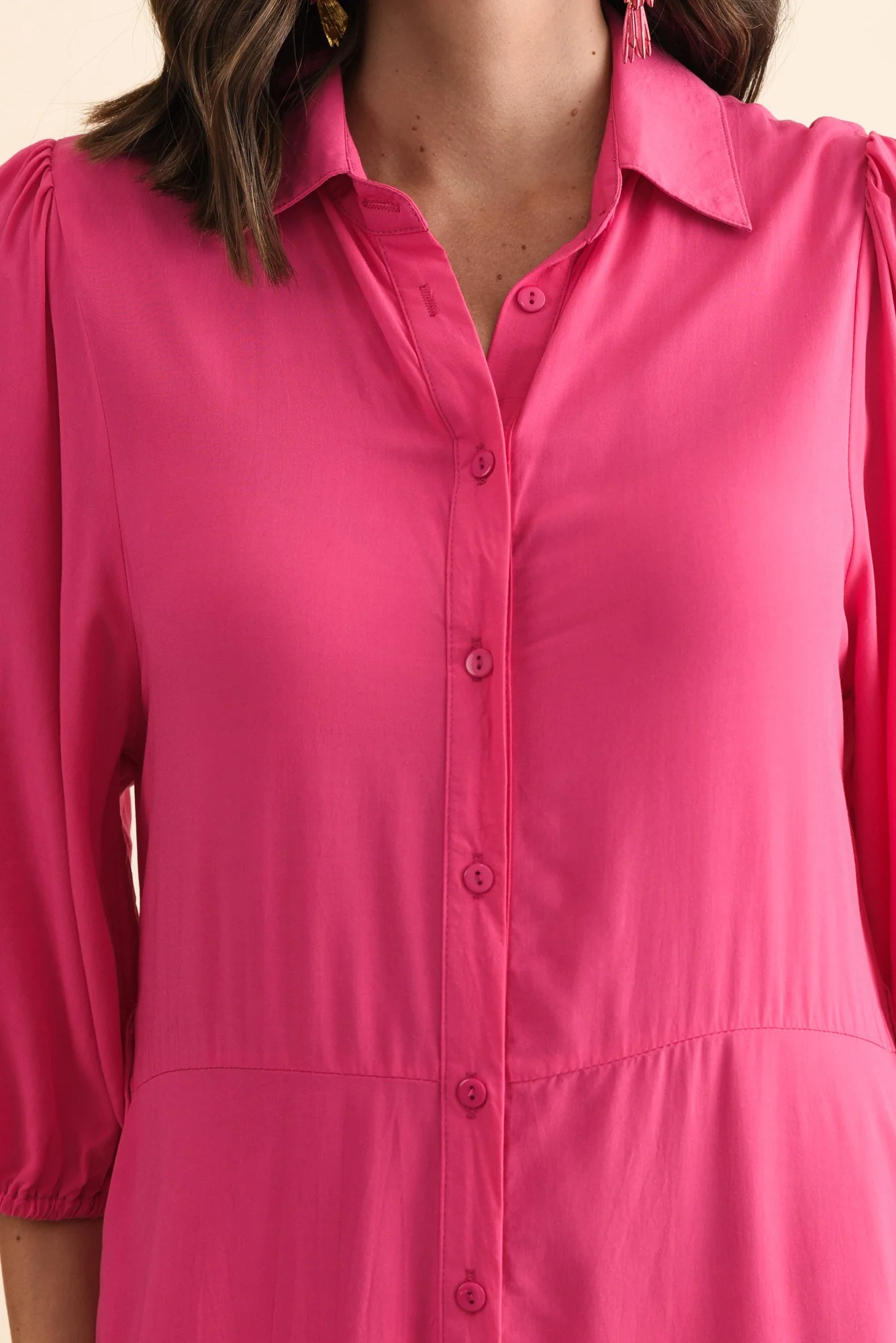 Trinity Fuchsia Tie Dress - Image 5