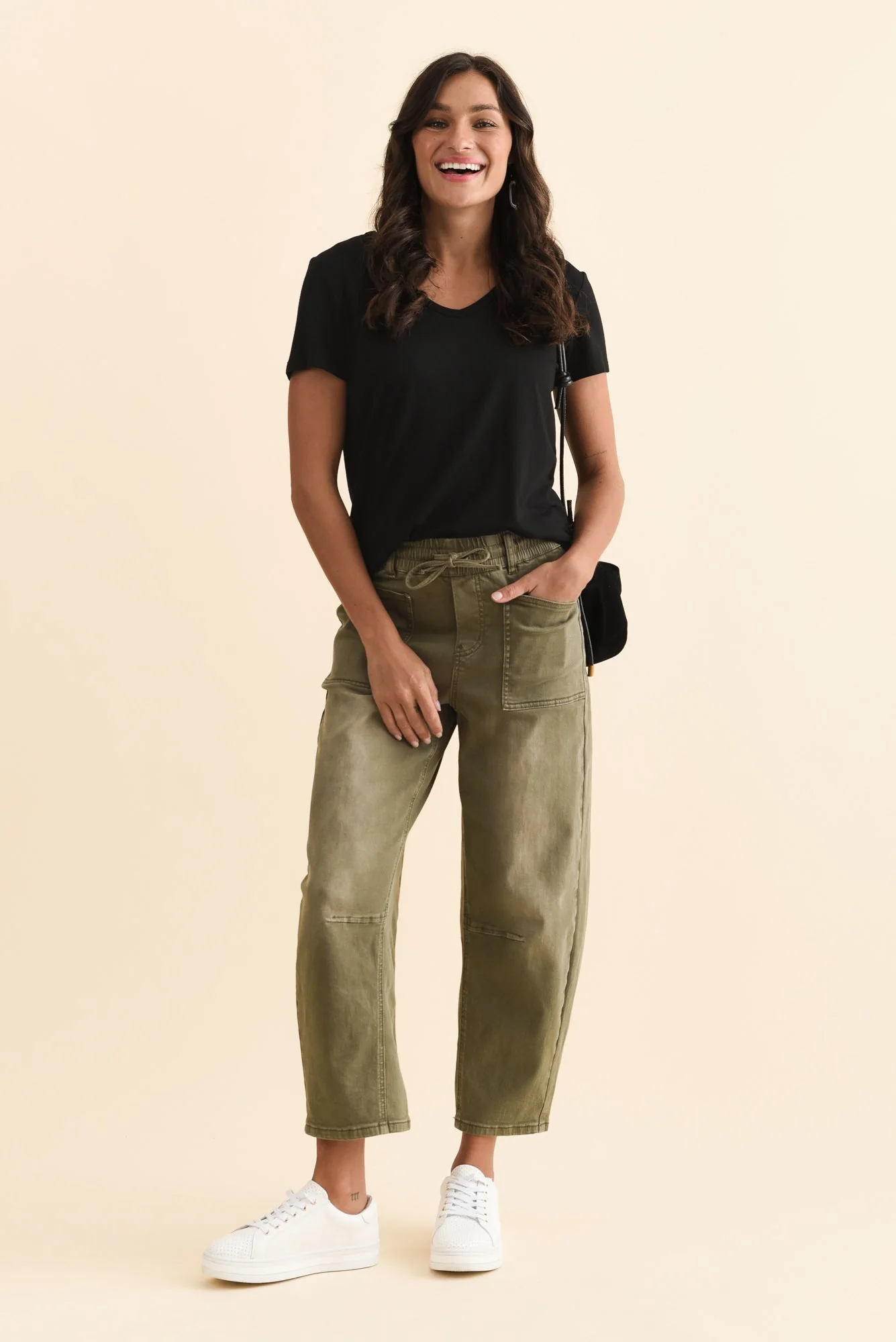 Veronica Black Bamboo Tee - Image 3