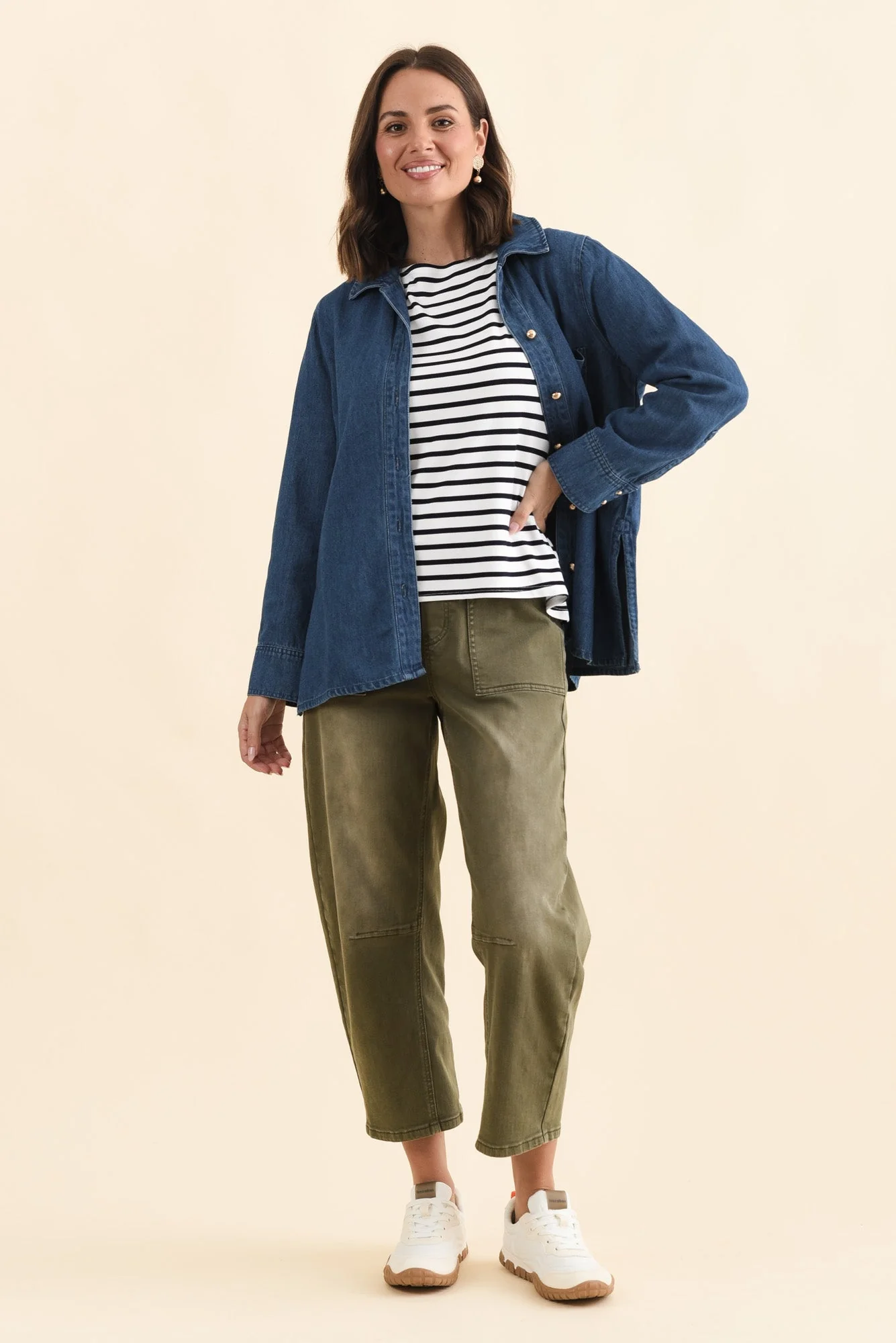 Vespa Mid Blue Denim Shirt - Image 2