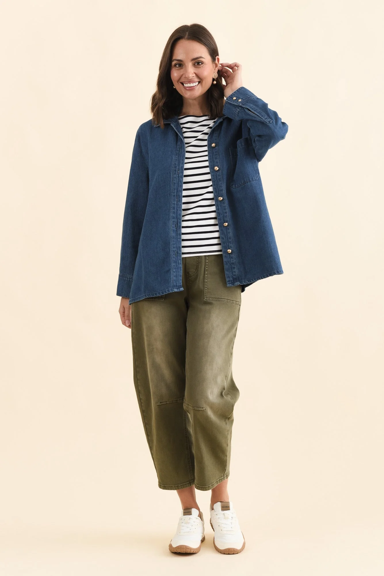 Vespa Mid Blue Denim Shirt - Image 6