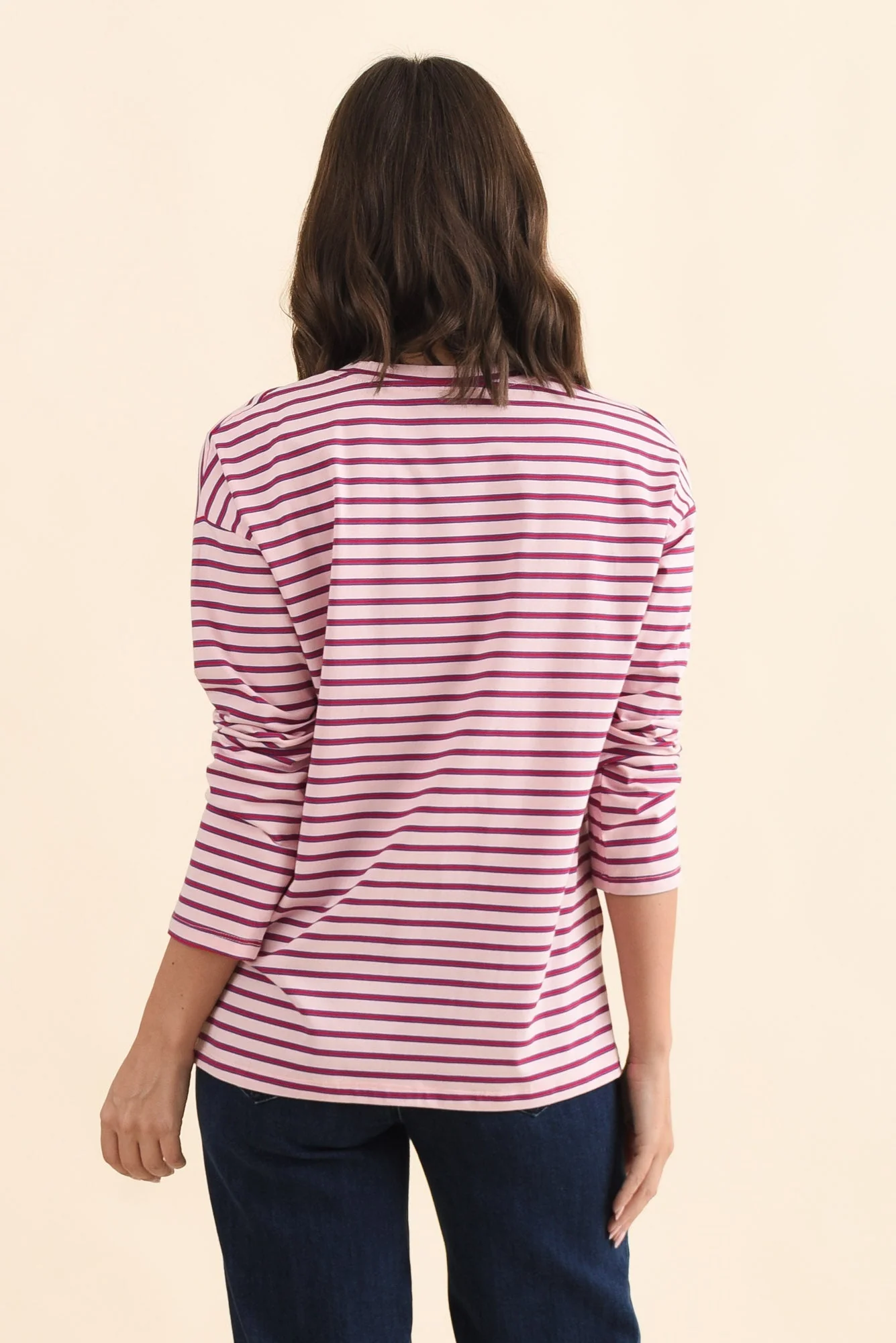 Vienna Purple Stripe Long Sleeve Tee - Image 4