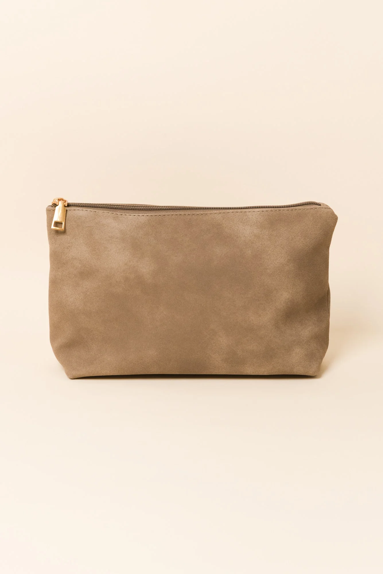 Virginia Taupe Suede Tote Bag - Image 5