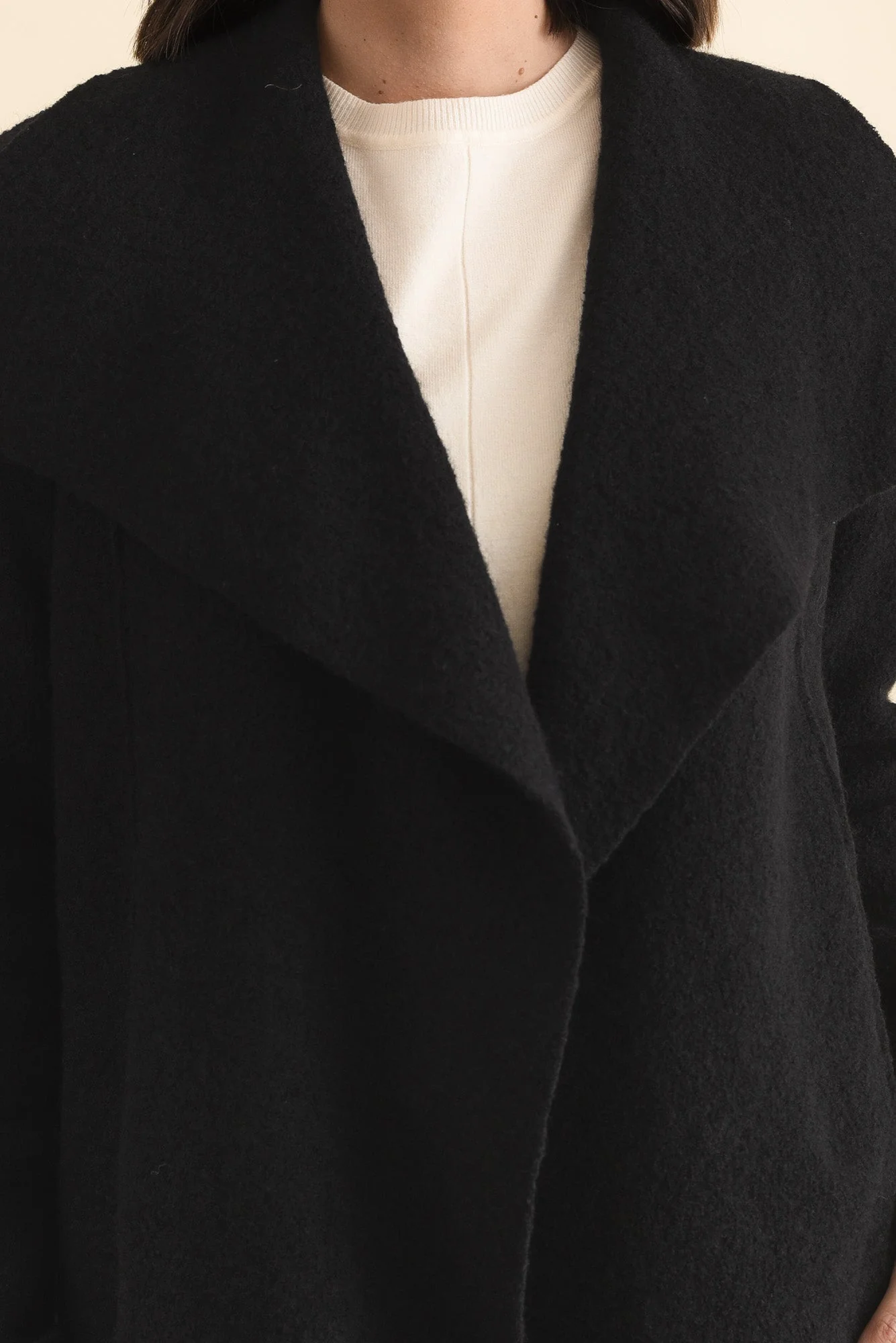 Wendell Black Wool Coat - Image 5
