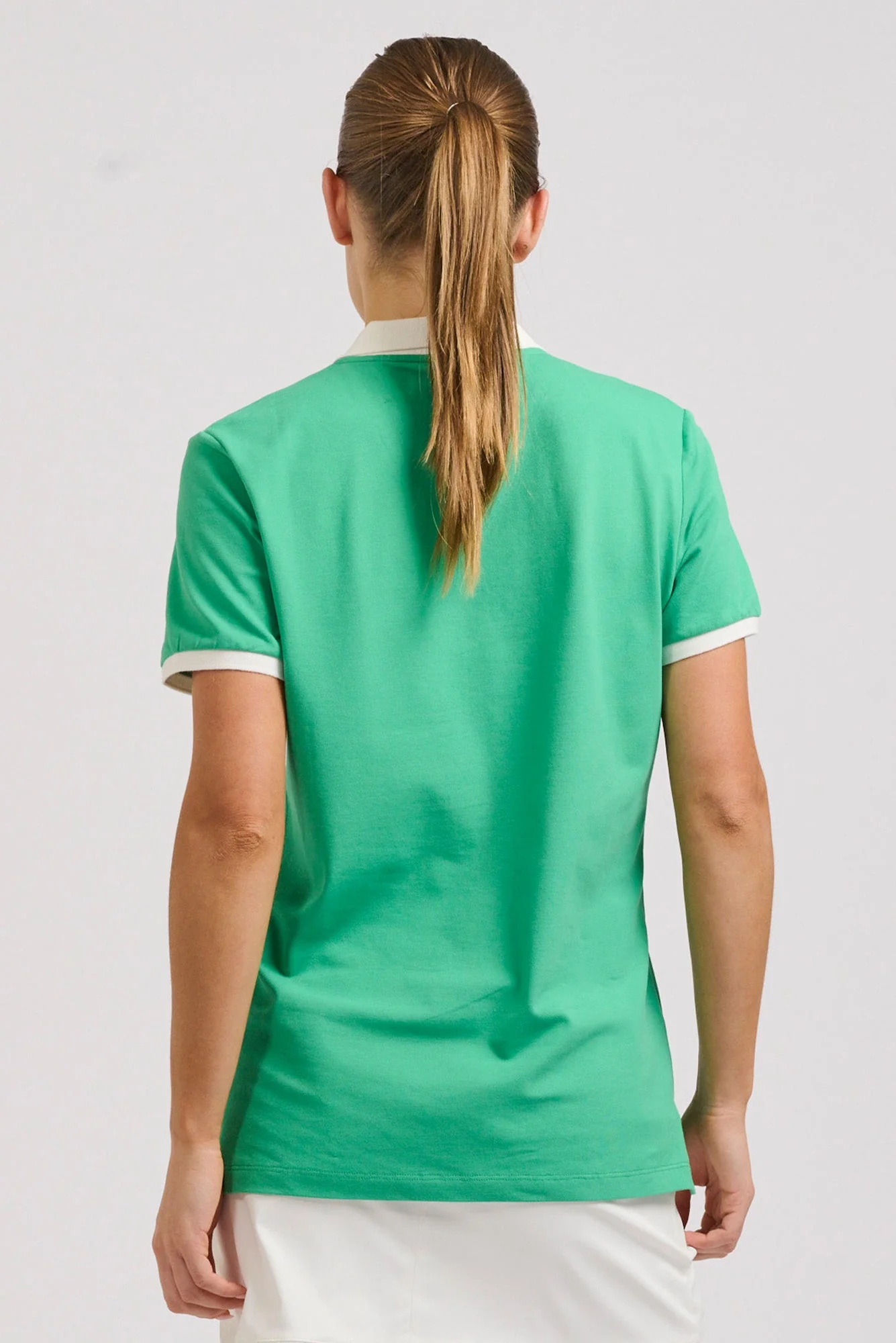 Wickham Green Trim Cotton Polo - Image 3