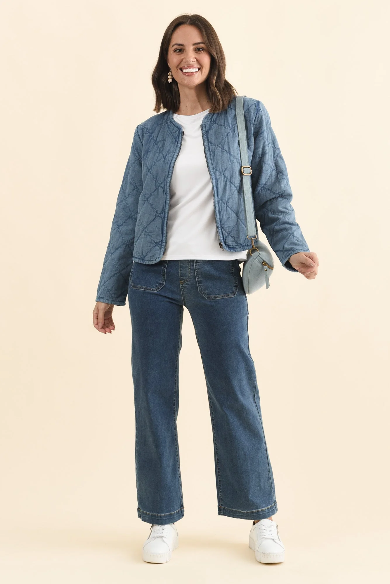 William Blue Quilted Pocket Jacket - Image 2