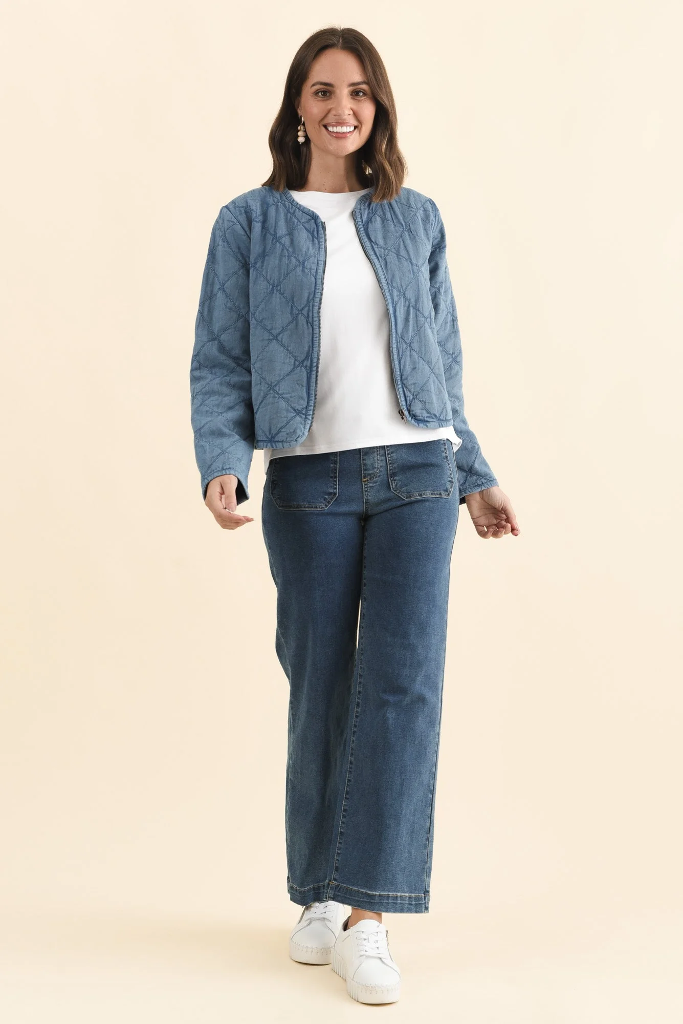 William Blue Quilted Pocket Jacket - Image 6