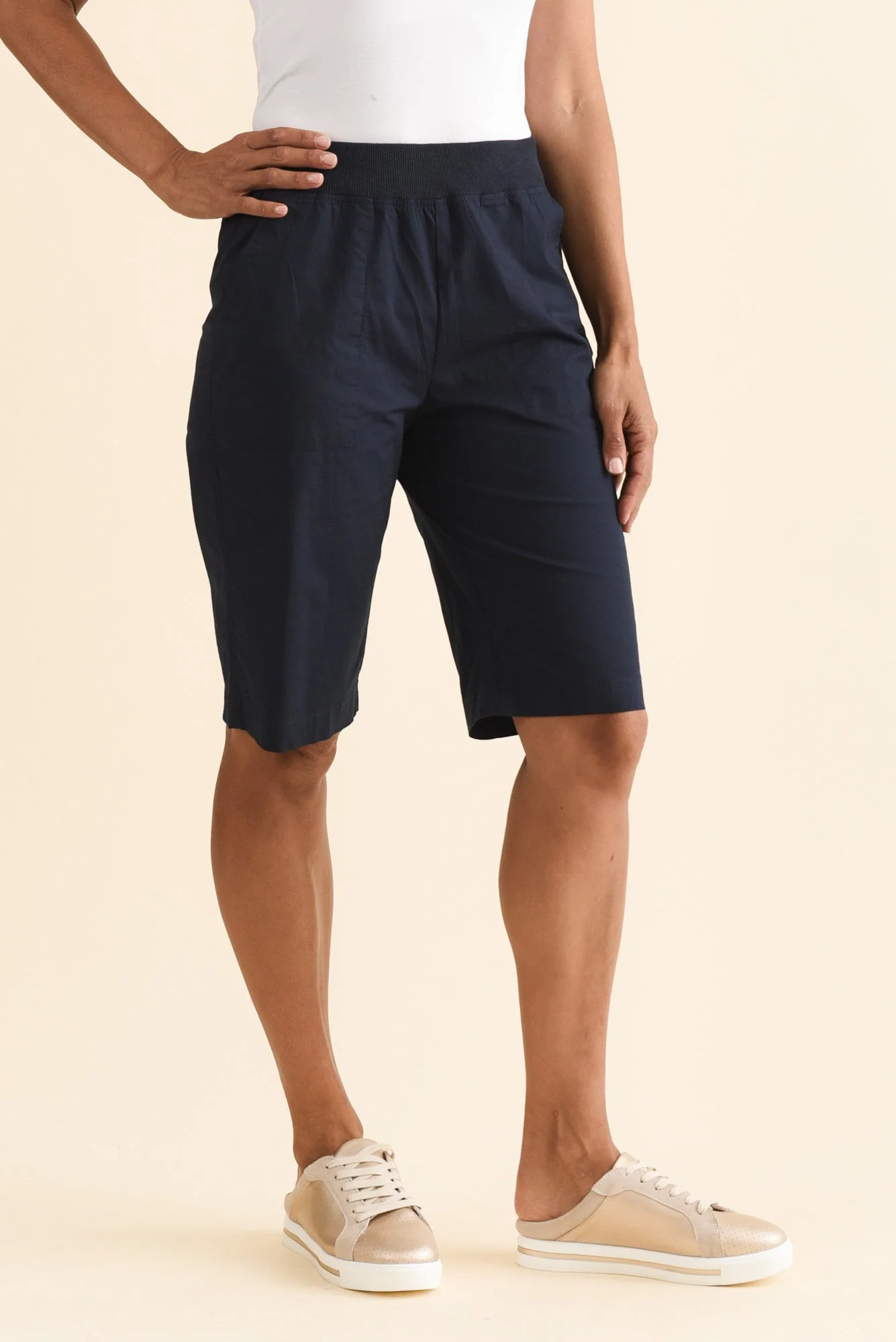 Wilson Navy Cotton Shorts - Image 4
