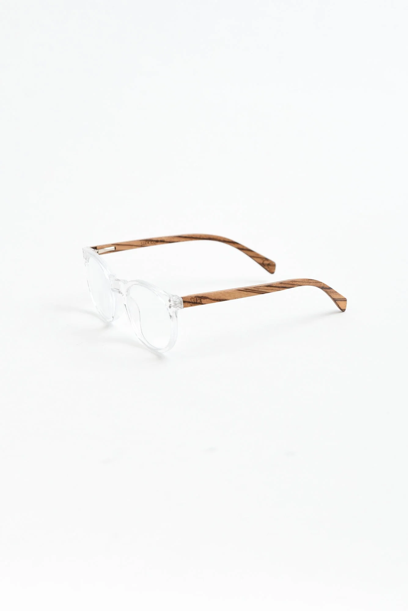 Wineglass Clear Wooden Reading Glasses - Image 2