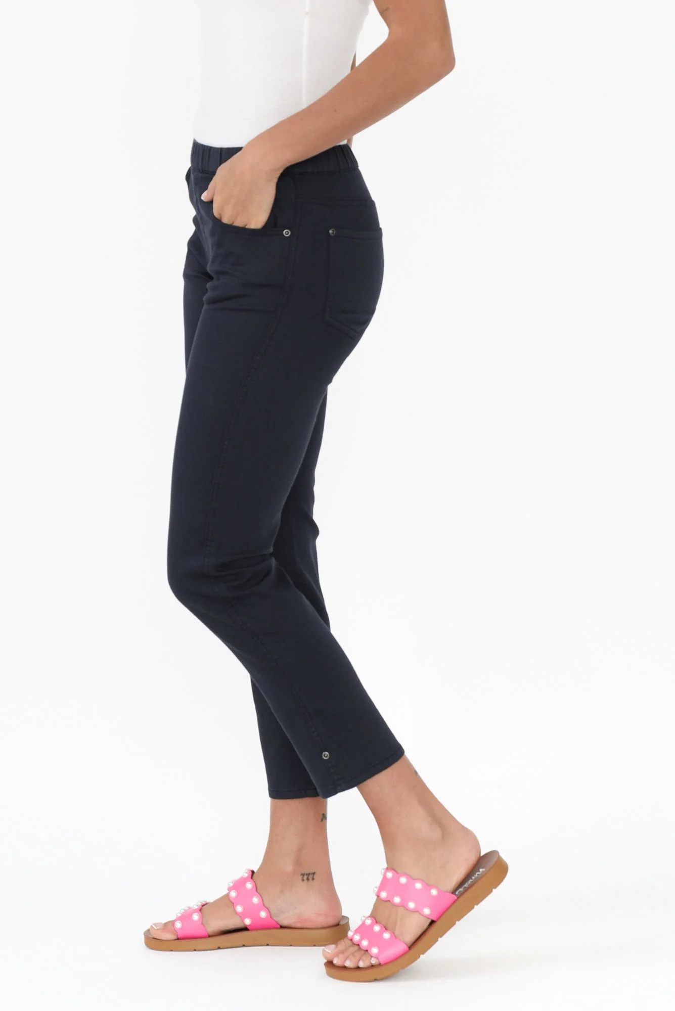 Winslet Navy 7/8 Pants - Image 3