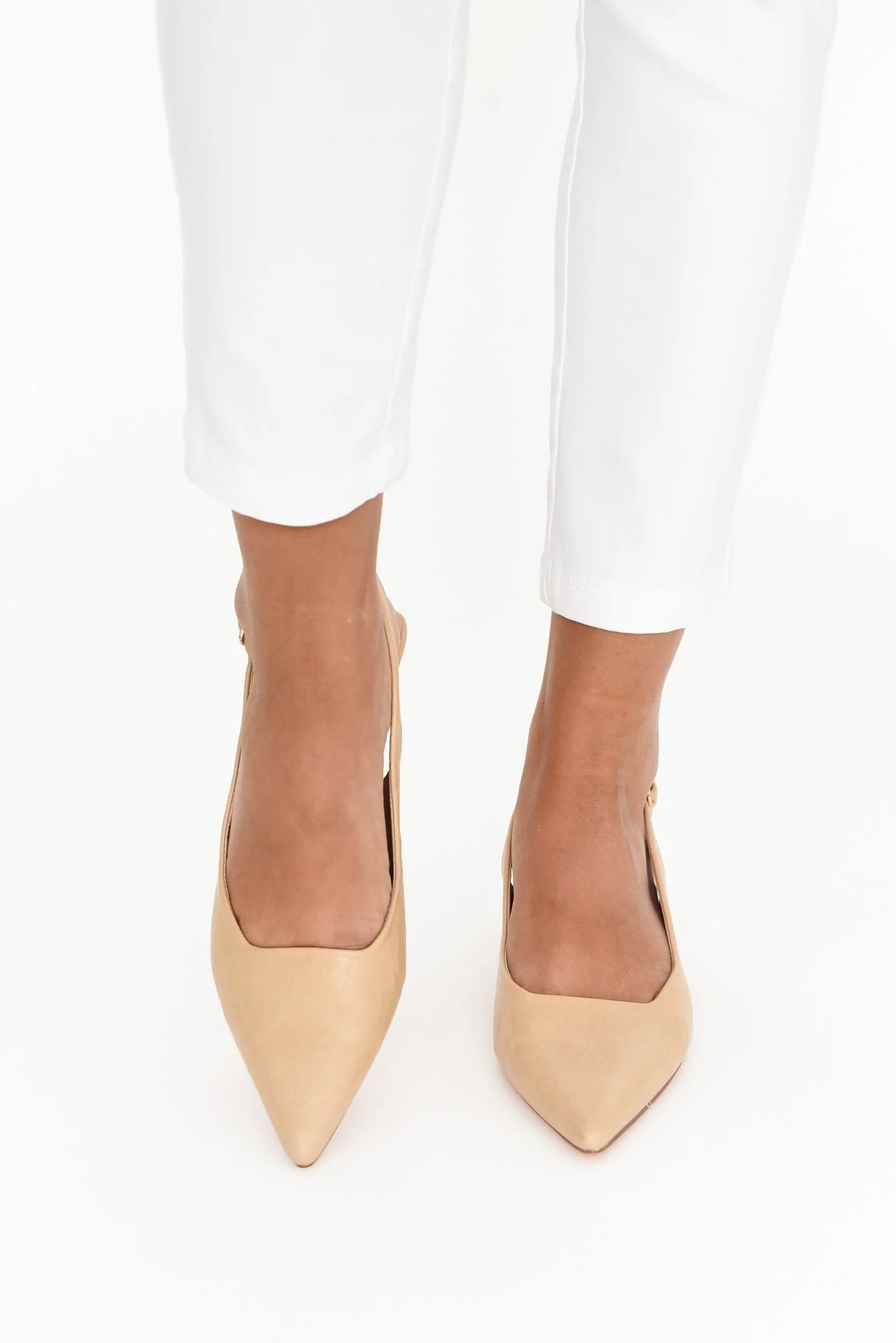 Wizz Beige Slingback Heel - Image 6