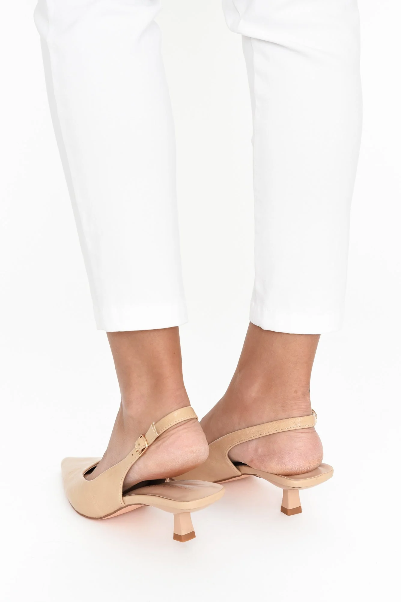 Wizz Beige Slingback Heel - Image 7