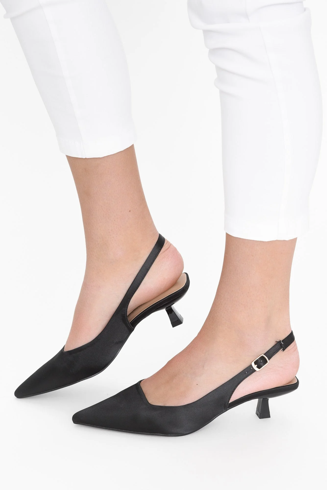Wizz Black Slingback Heel - Image 3