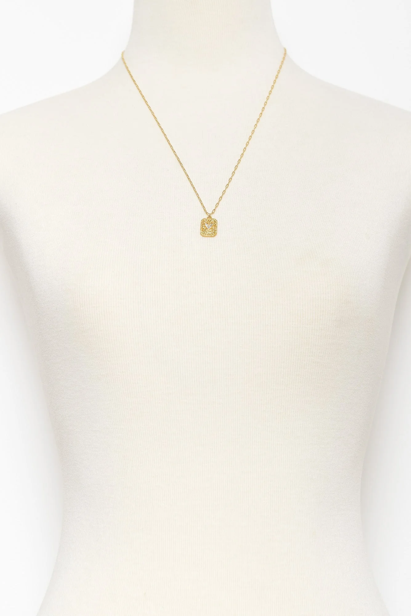 Wrenley Gold Heart Necklace - Image 3