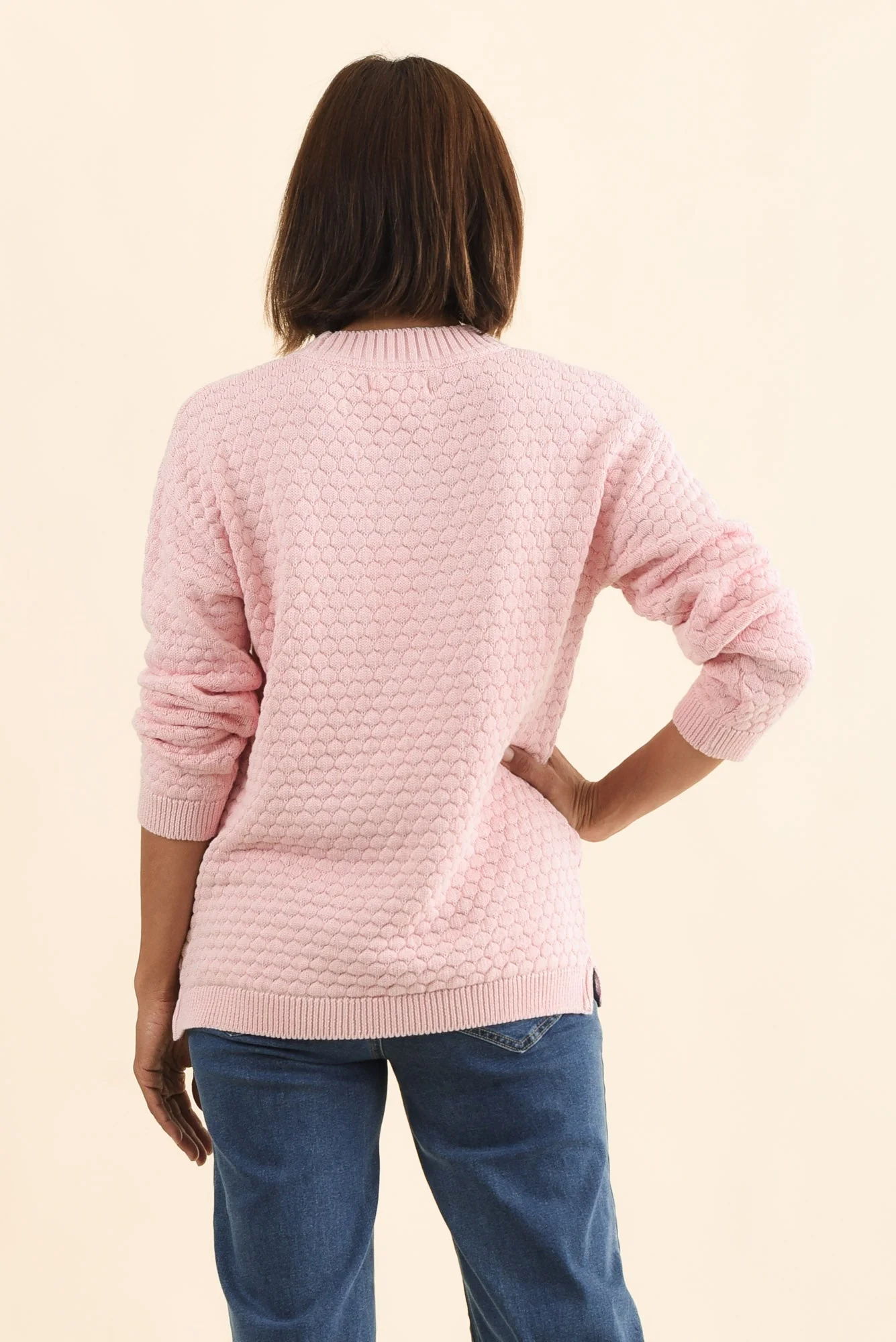 Yanny Blush Organic Cotton Knit Sweater - Image 5