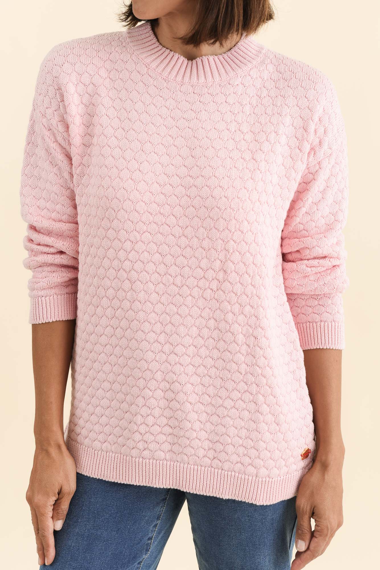 Yanny Blush Organic Cotton Knit Sweater - Image 6