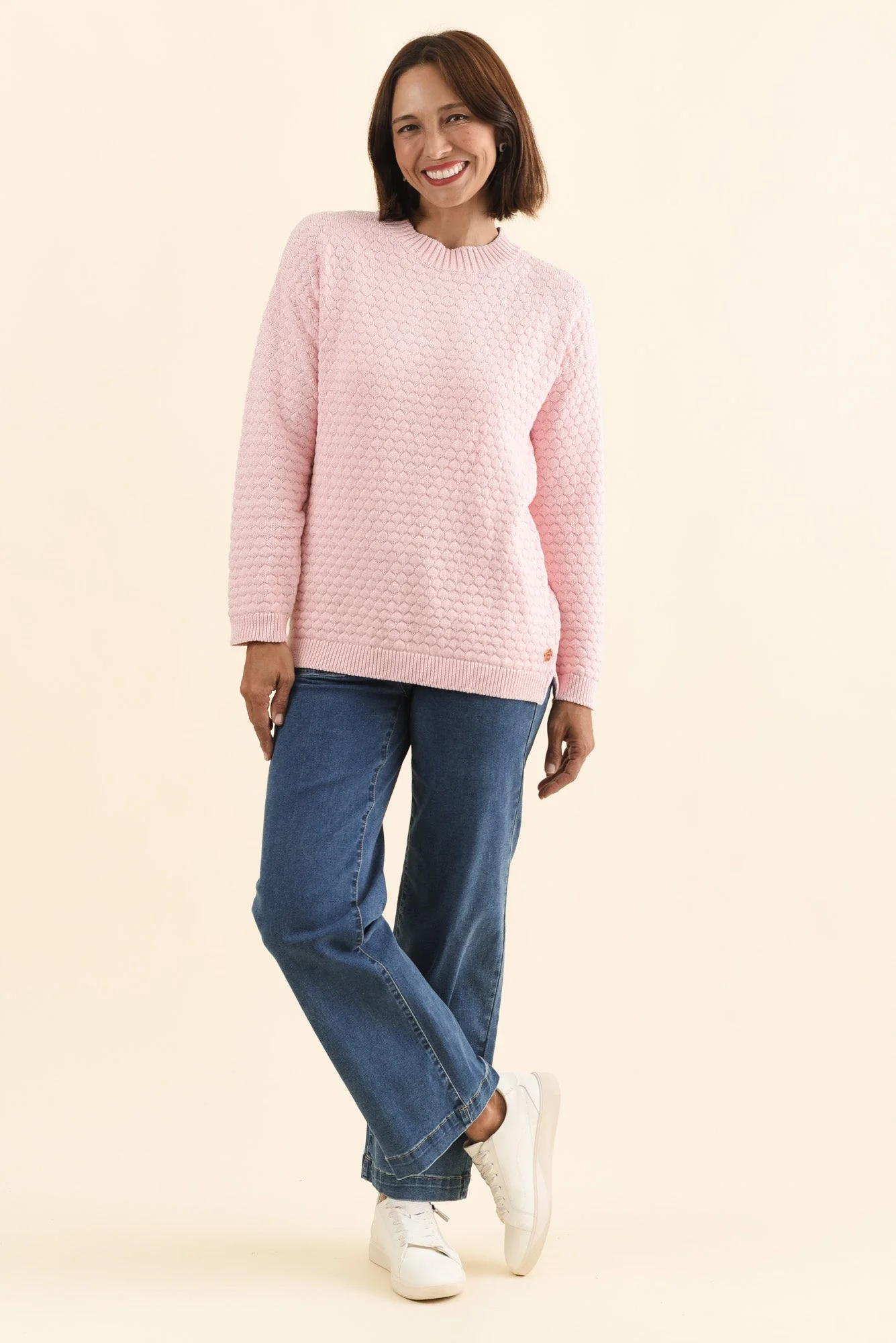Yanny Blush Organic Cotton Knit Sweater - Image 7