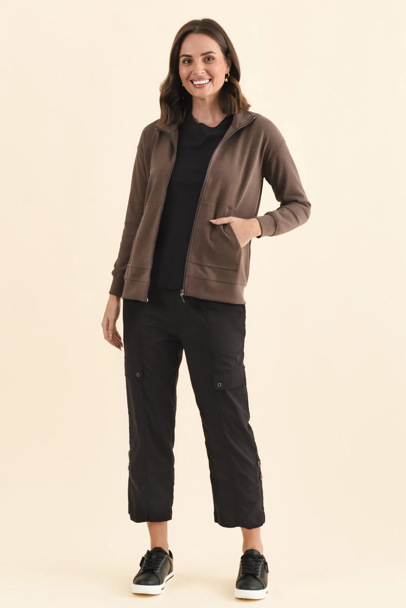 York Brown Zip Jacket - Image 2