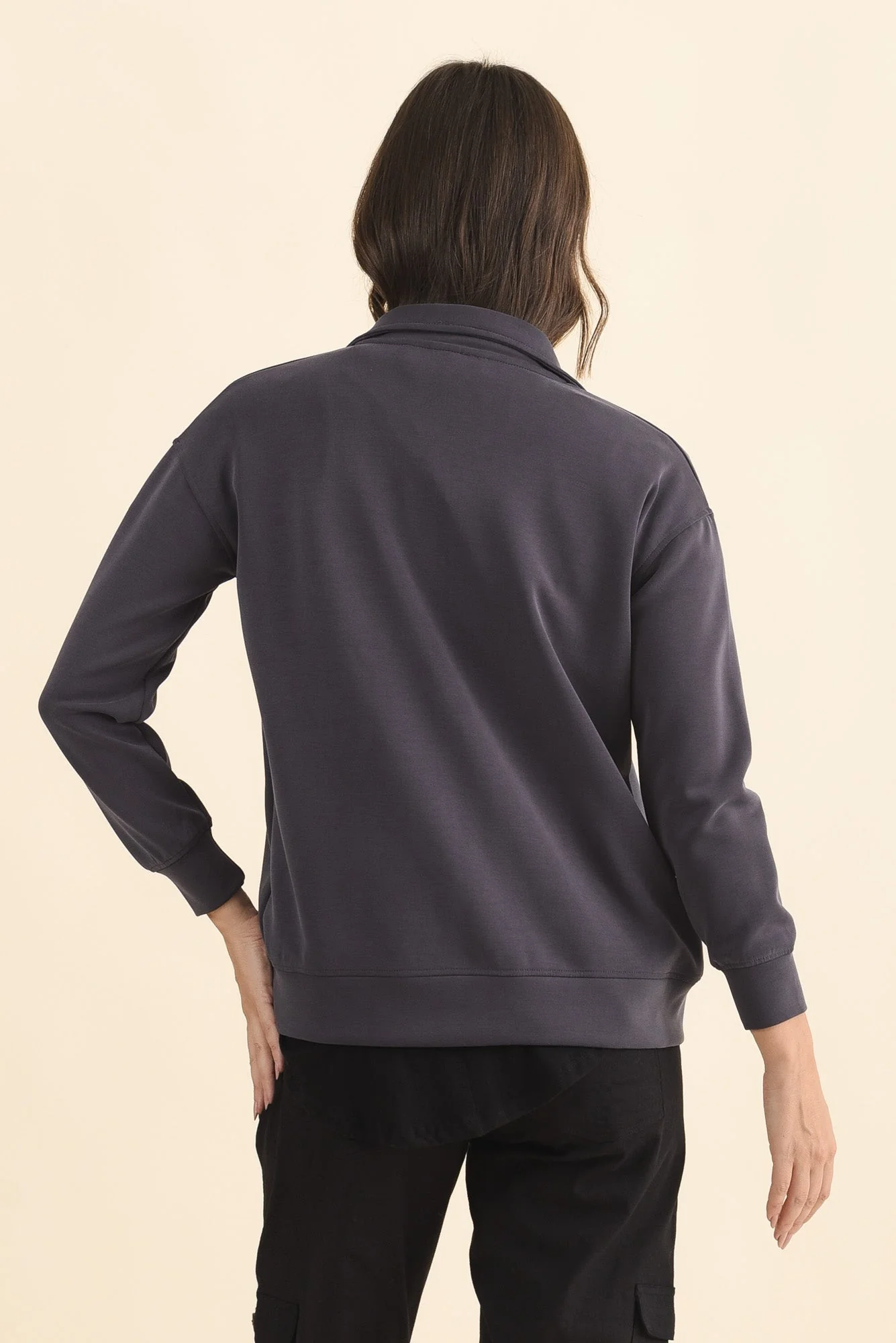 York Charcoal Zip Jacket - Image 4