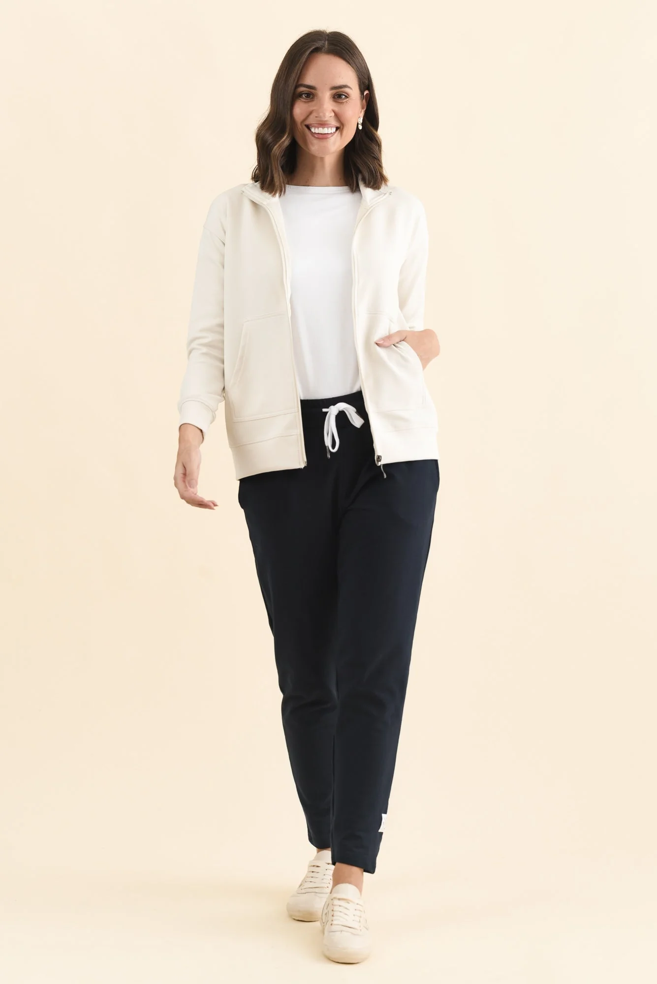 York Cream Zip Jacket - Image 6