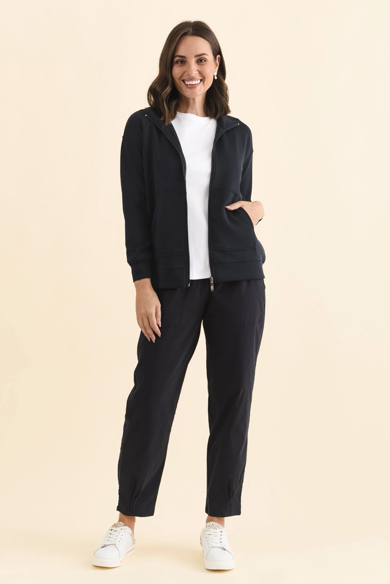 York Navy Zip Jacket - Image 2